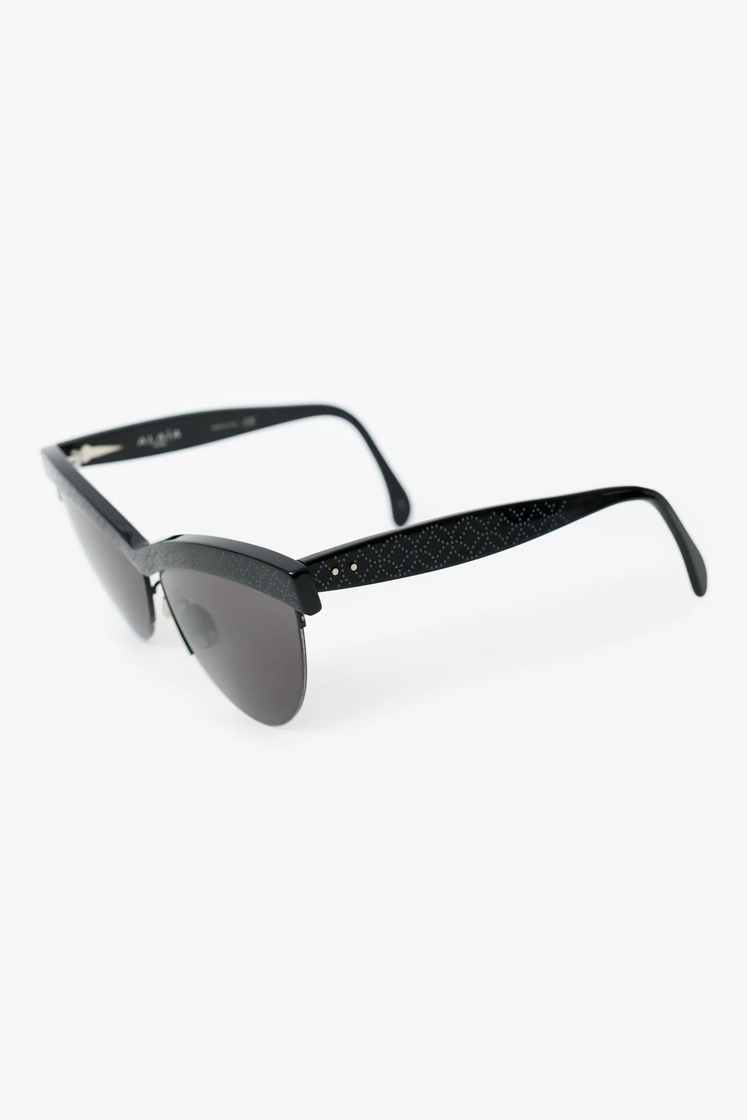 Alaia Black Cut-out Frame Cat-eye Sunglasses
