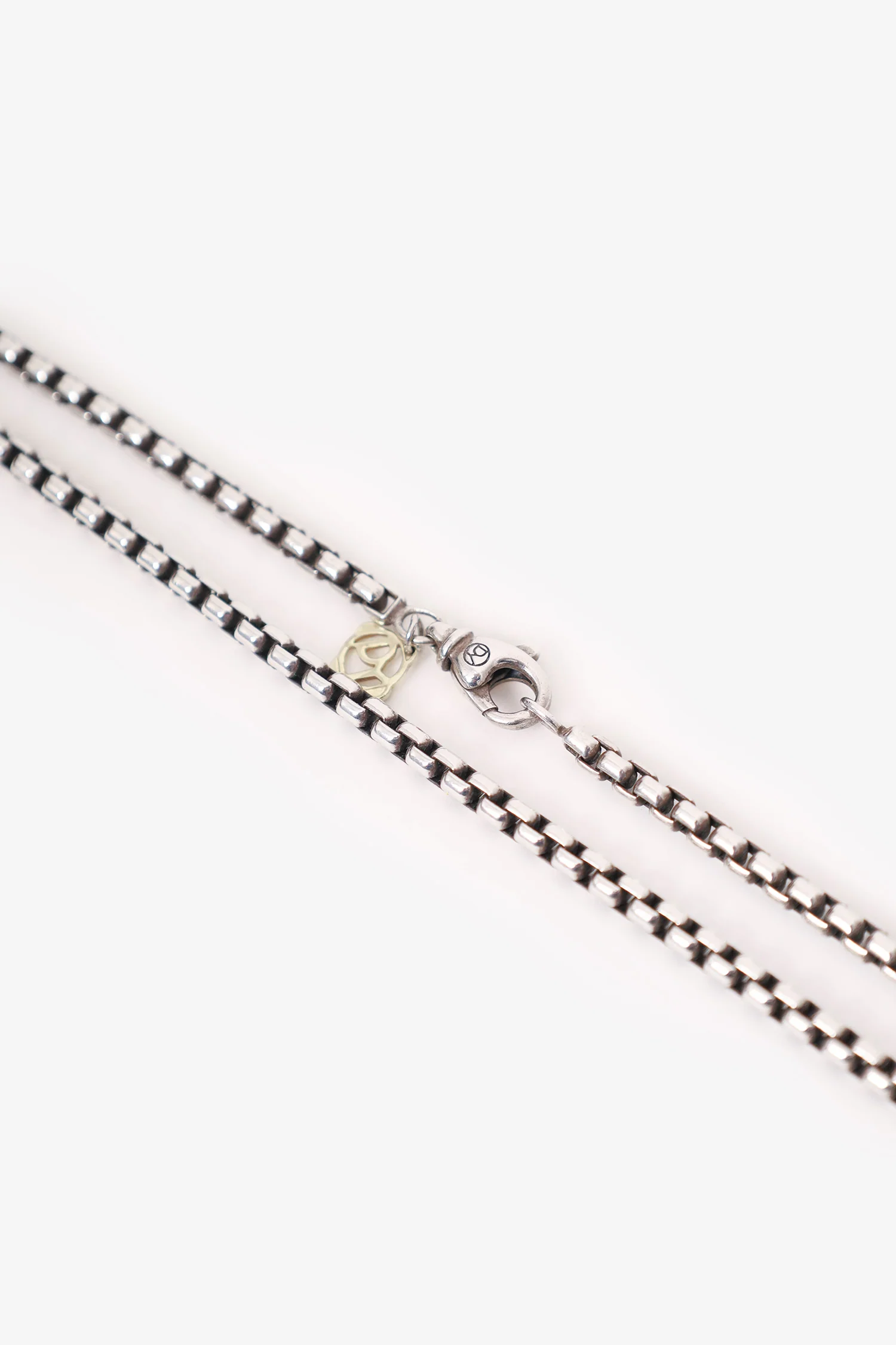 David Yurman Sterling Silver Box Chain Necklace