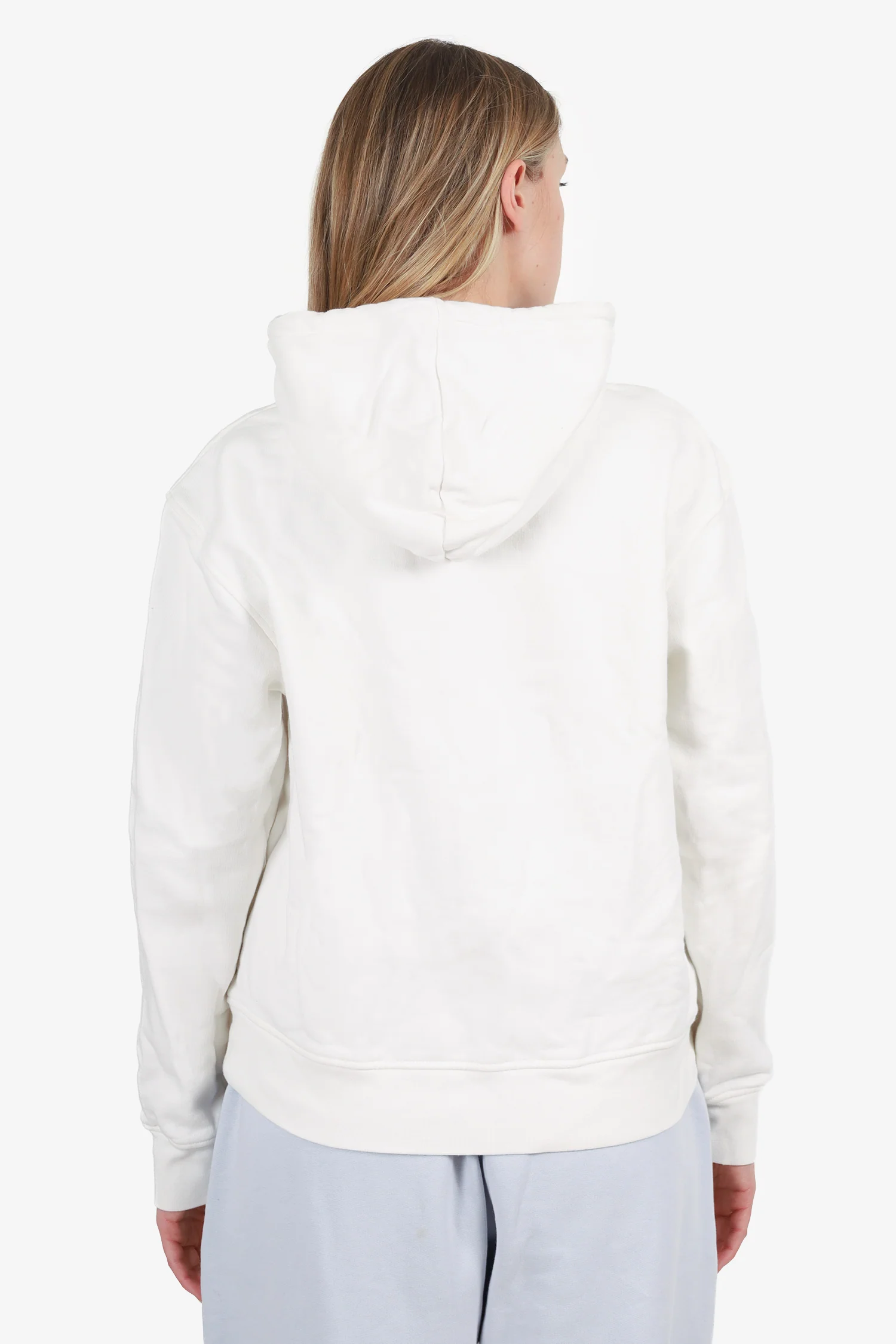 Jacquemus White 'Le Sweatshirt' Embroidered Logo Hoodie Size S