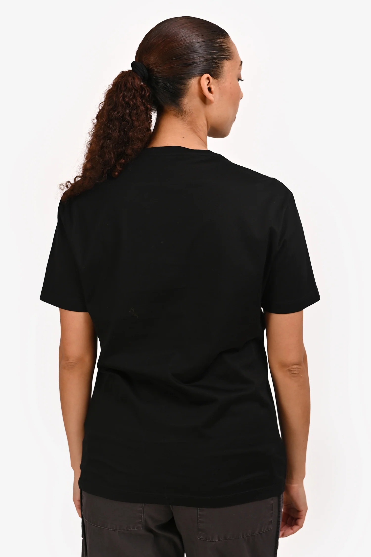 Versace Black Cotton Embellished Medusa Head T-Shirt Size M