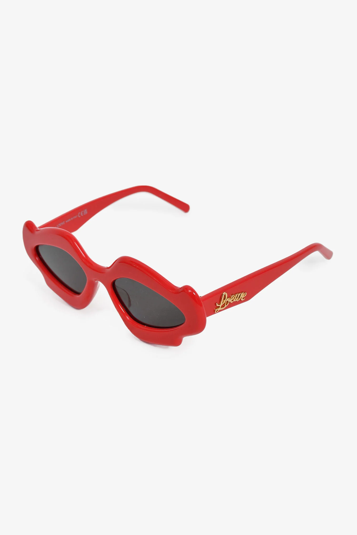 Loewe X Paula Ibiza Red Acrylic Flame Sunglasses
