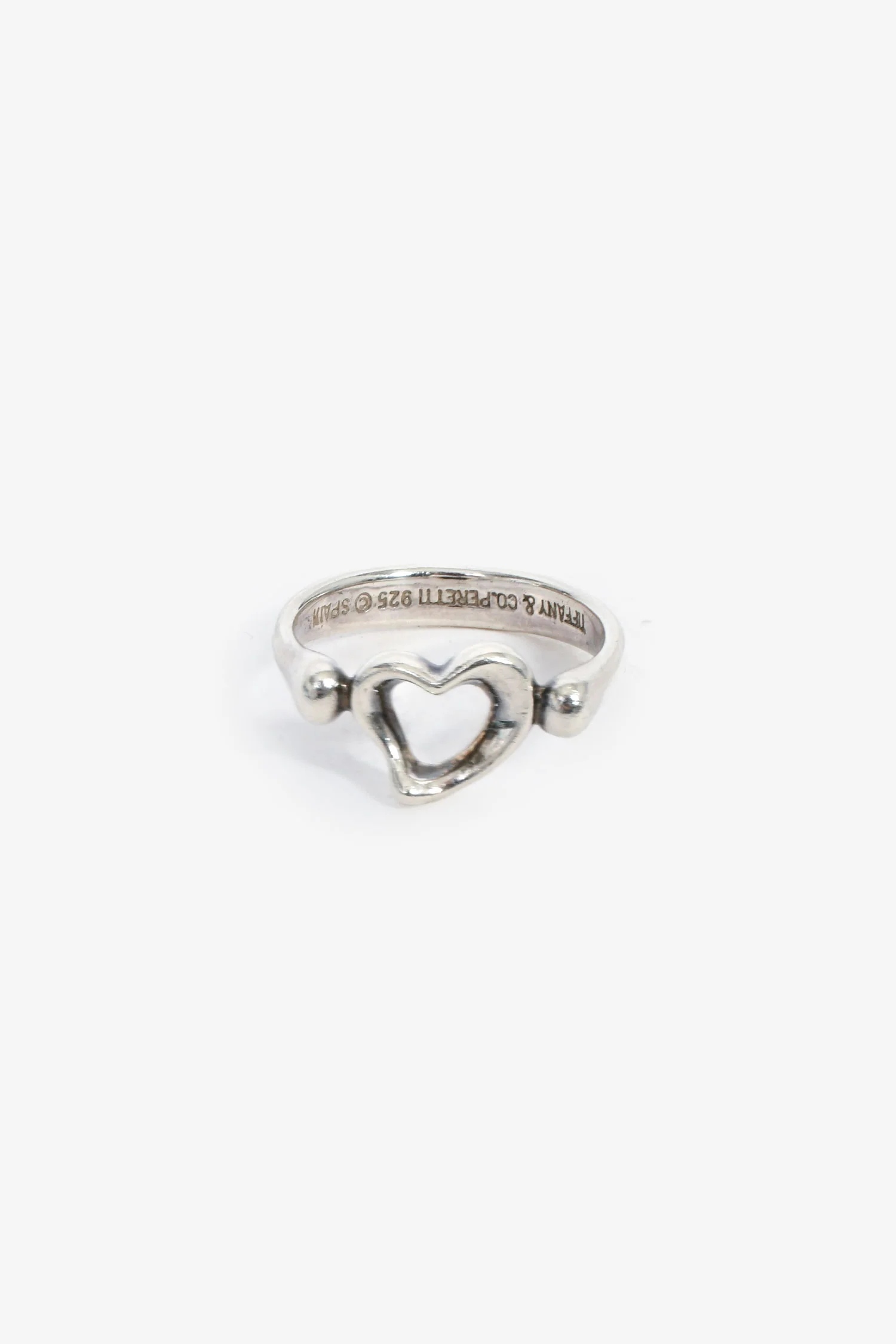 Tiffany & Co. Sterling Silver Elsa Peretti Heart Ring