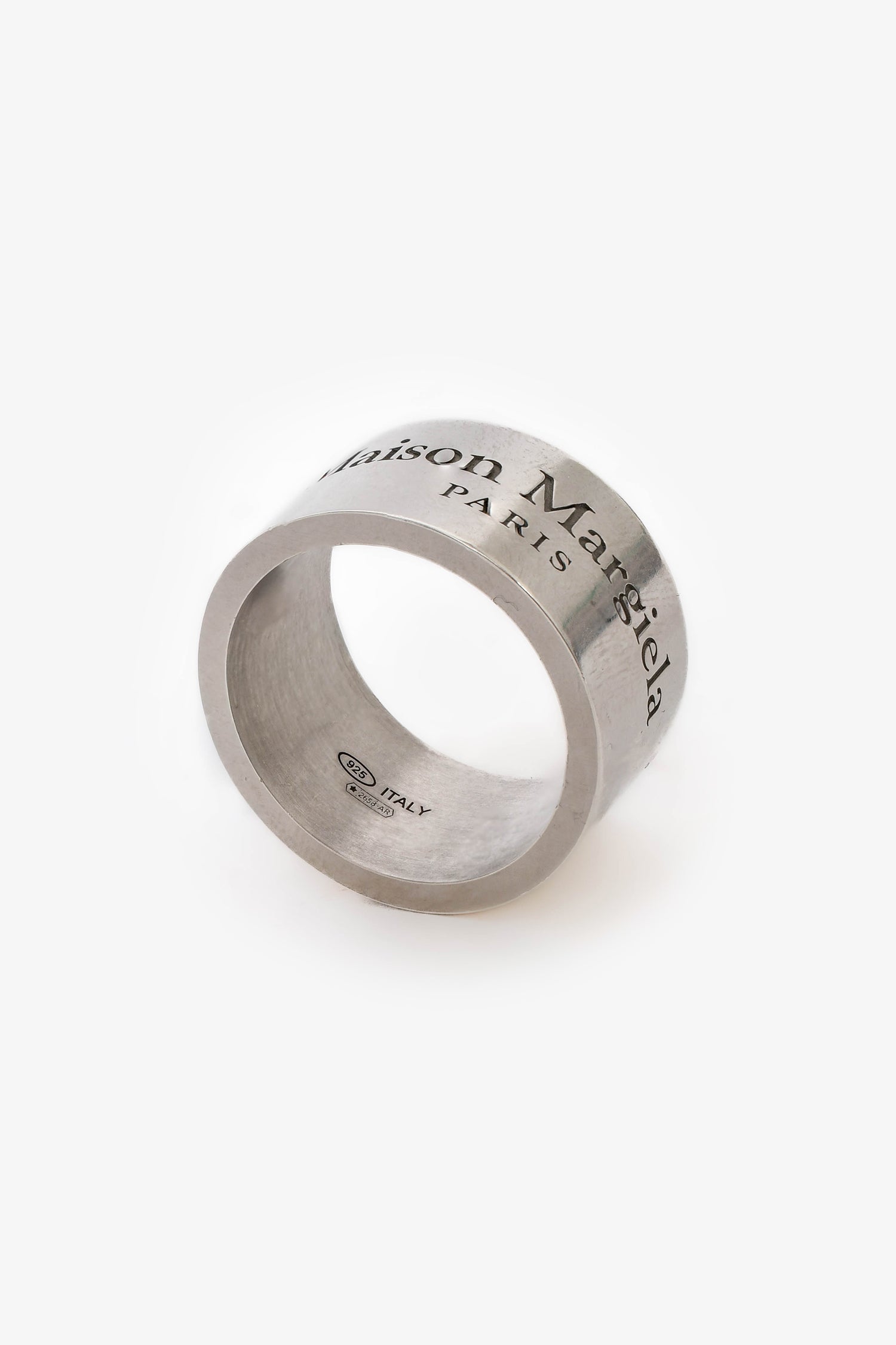 Maison Margiela Sterling Silver Logo Reference Ring Size 9