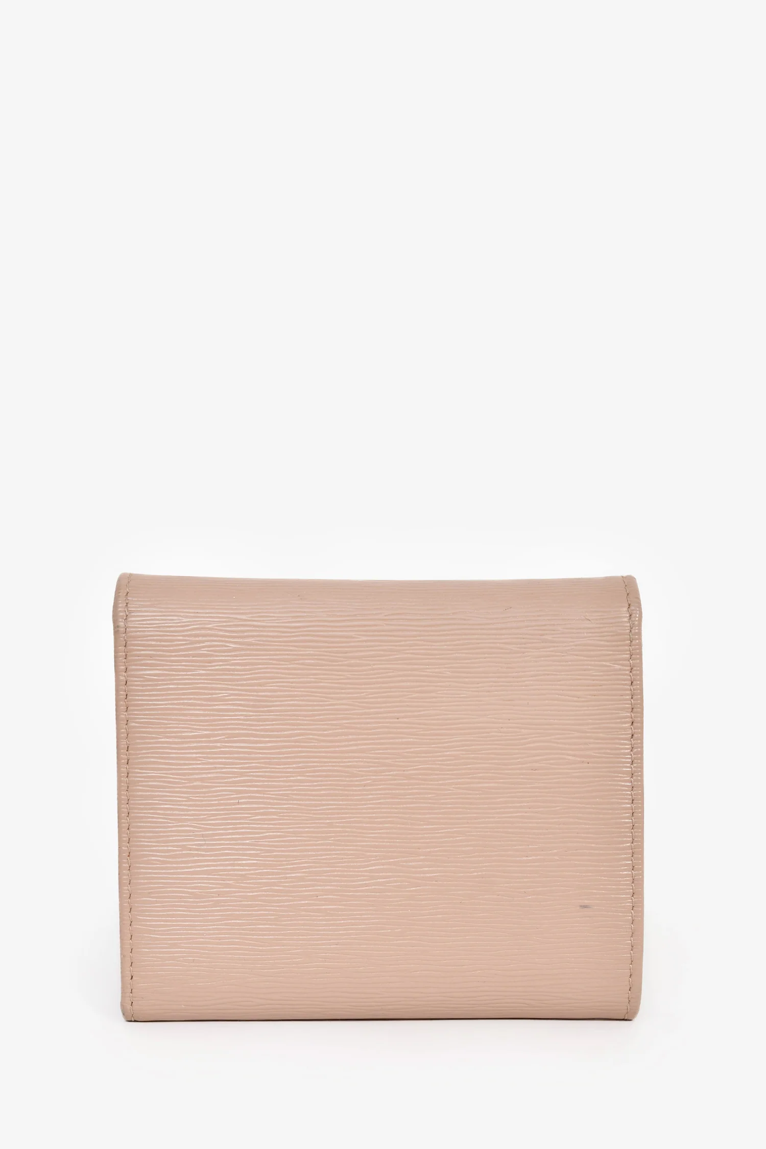 Prada Pink Leather Logo Small Wallet
