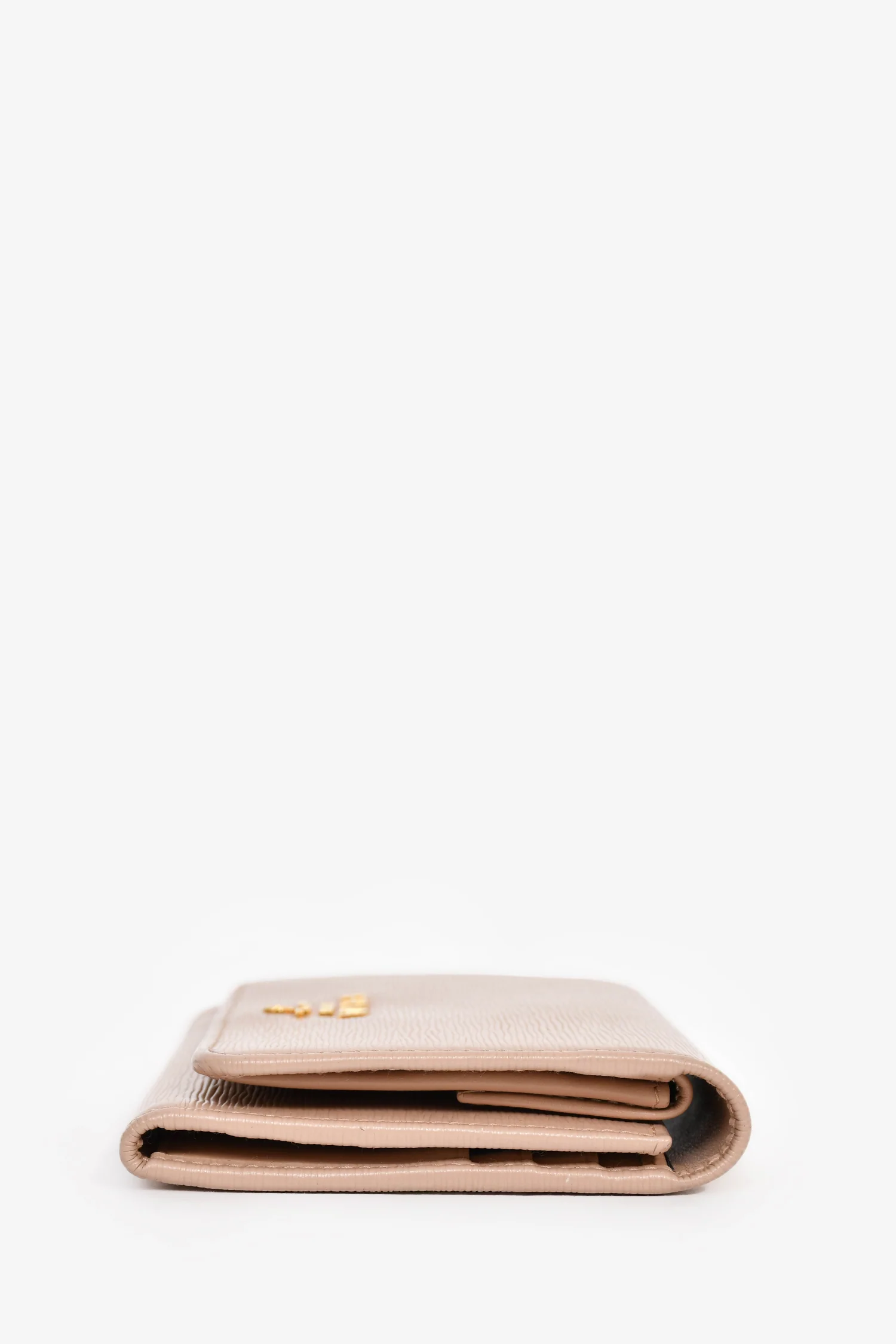 Prada Pink Leather Logo Small Wallet