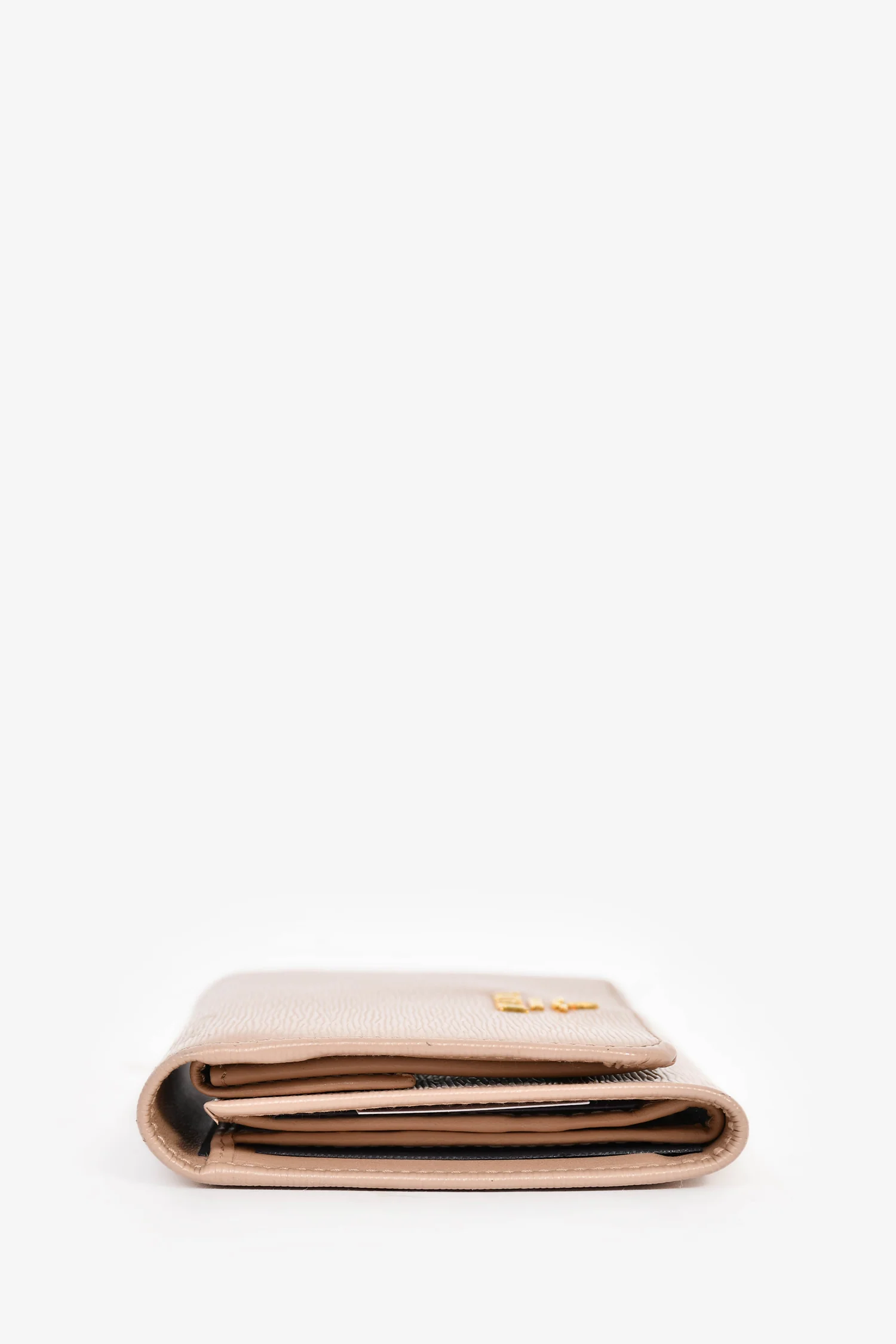Prada Pink Leather Logo Small Wallet