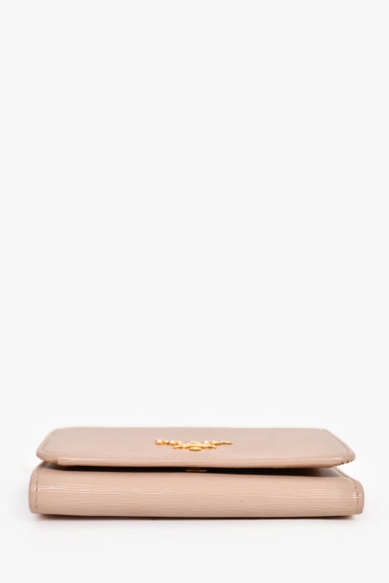 Prada Pink Leather Logo Small Wallet