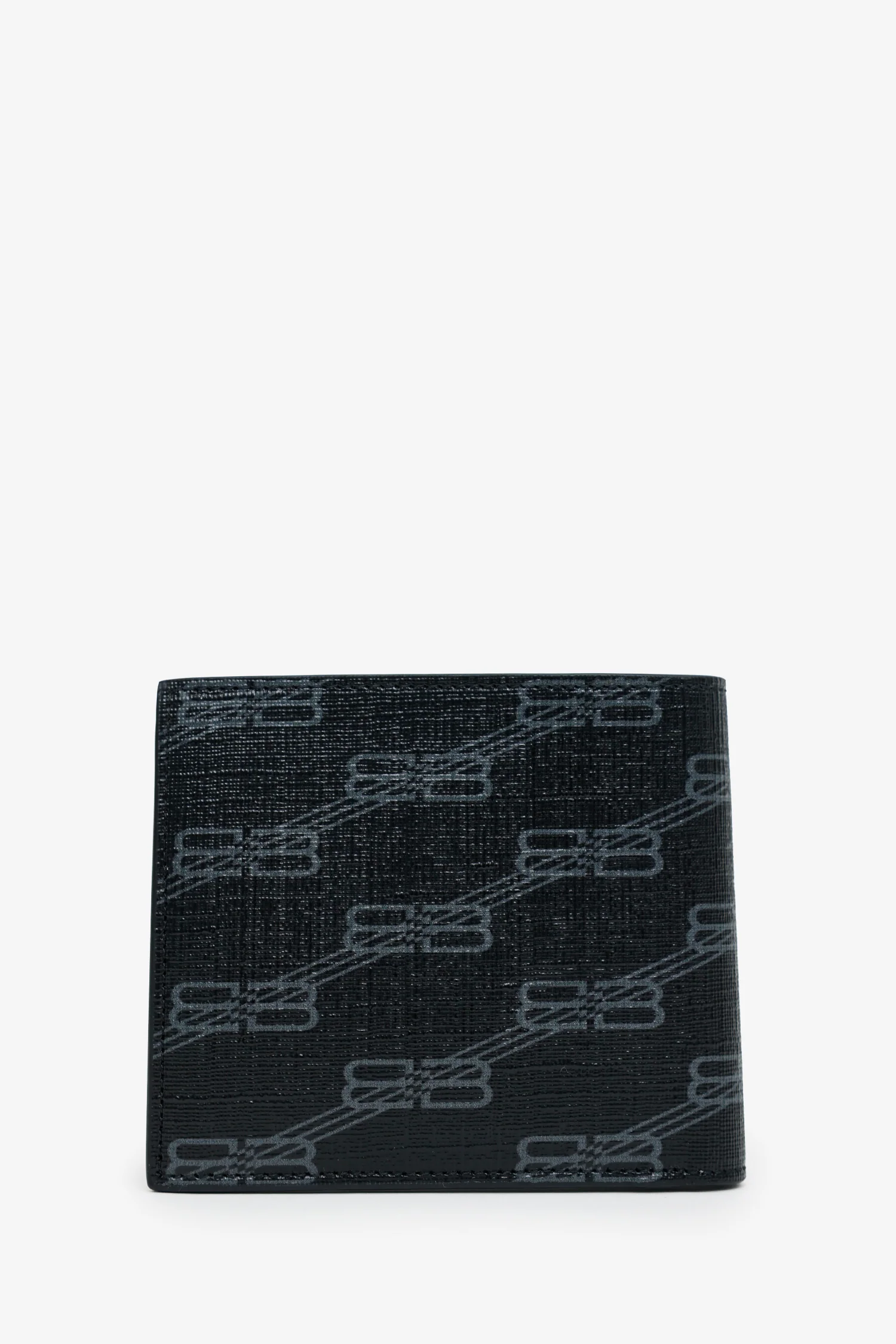 Balenciaga Black Logo-Print Cross Billfold Wallet