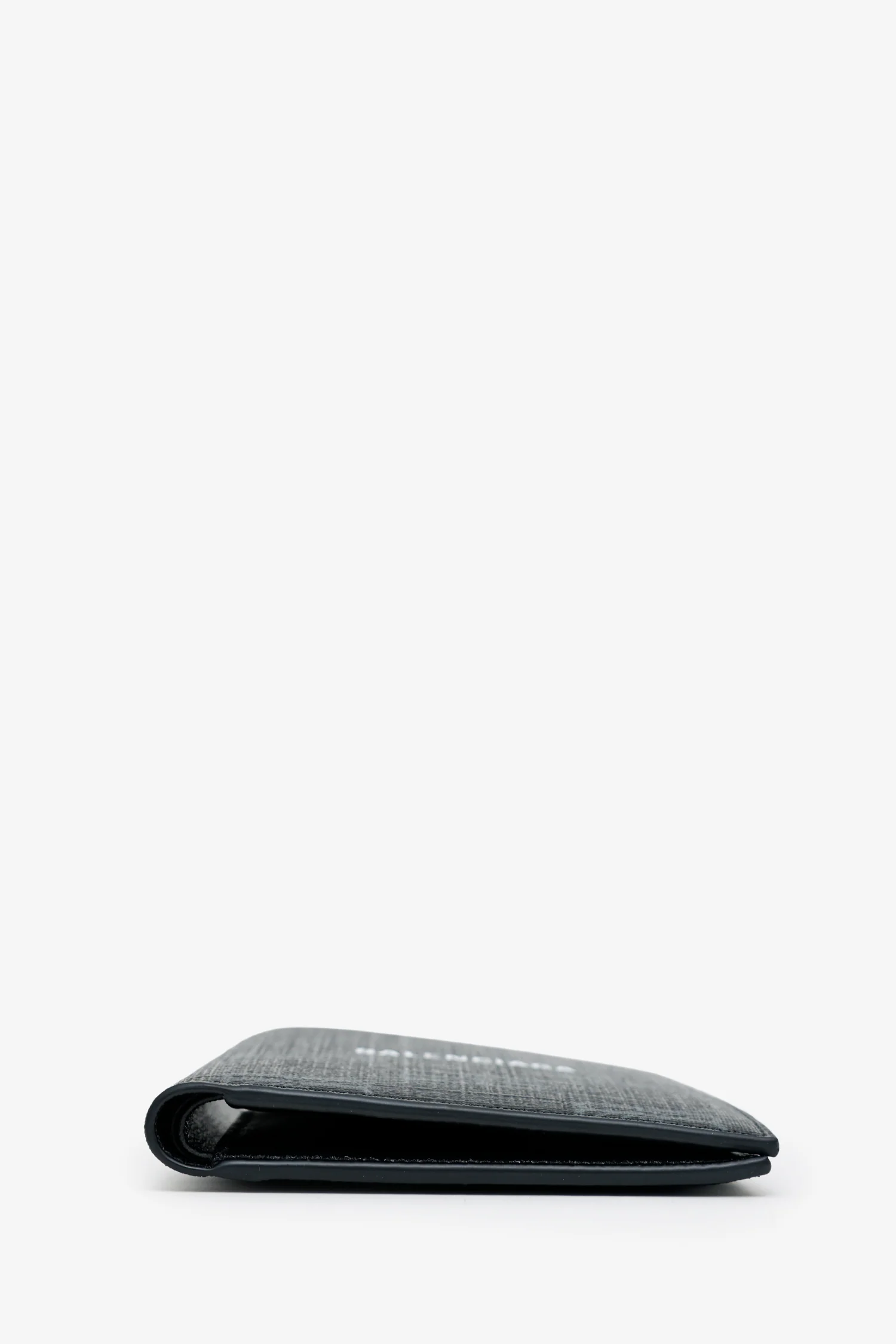Balenciaga Black Logo-Print Cross Billfold Wallet