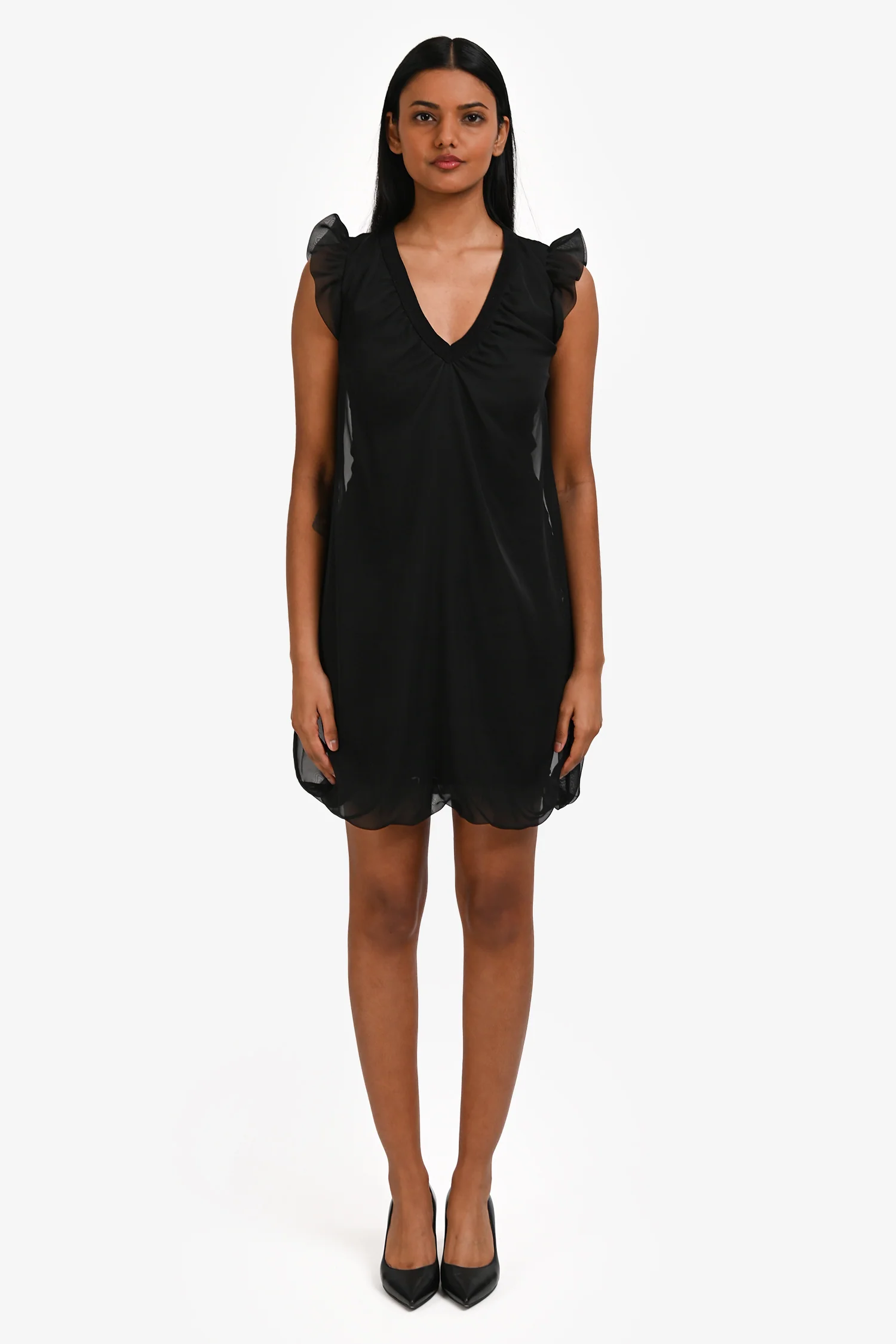 Love Moschino Black 2 Layer Bubble Dress Size 2 US