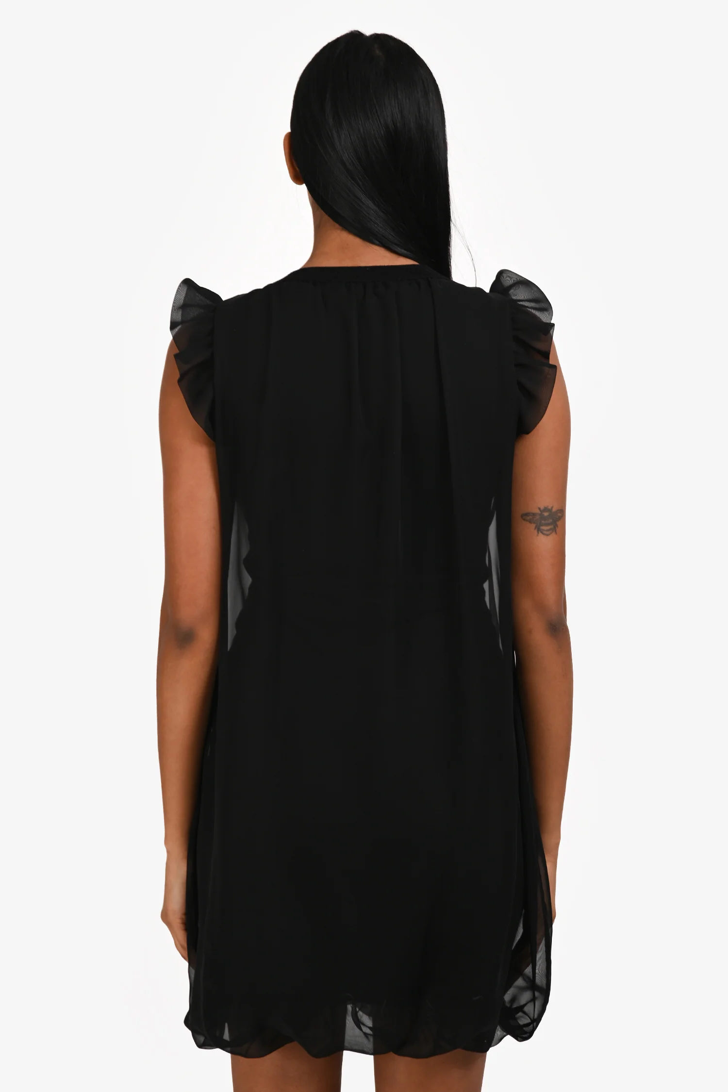 Love Moschino Black 2 Layer Bubble Dress Size 2 US