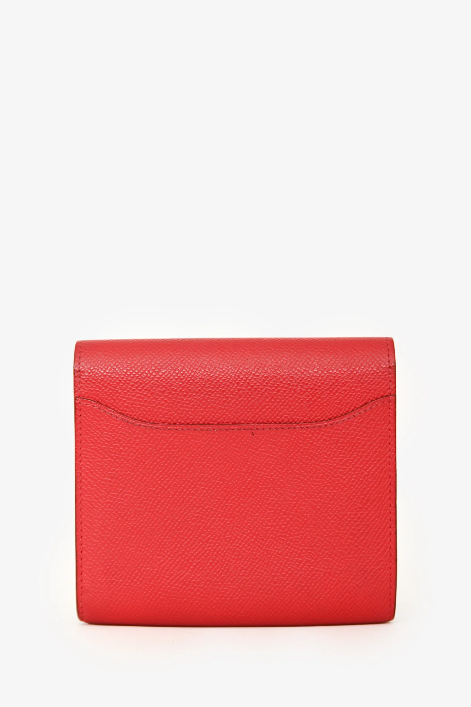 Hermès 2010 Red Epsom Leather Compact Constance Wallet
