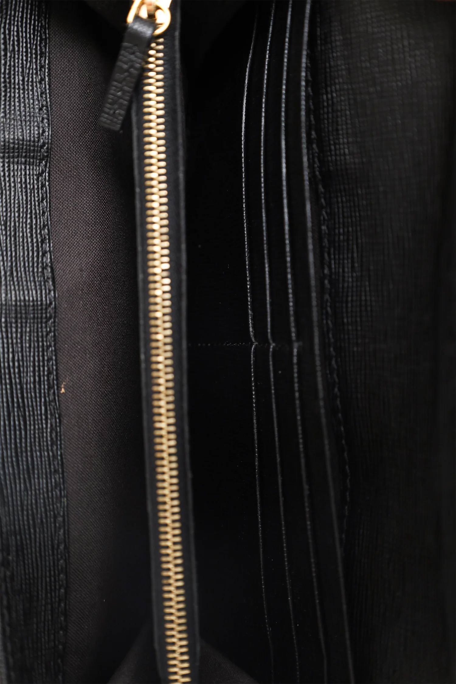 Fendi 2013 Black Leather Continental Wallet