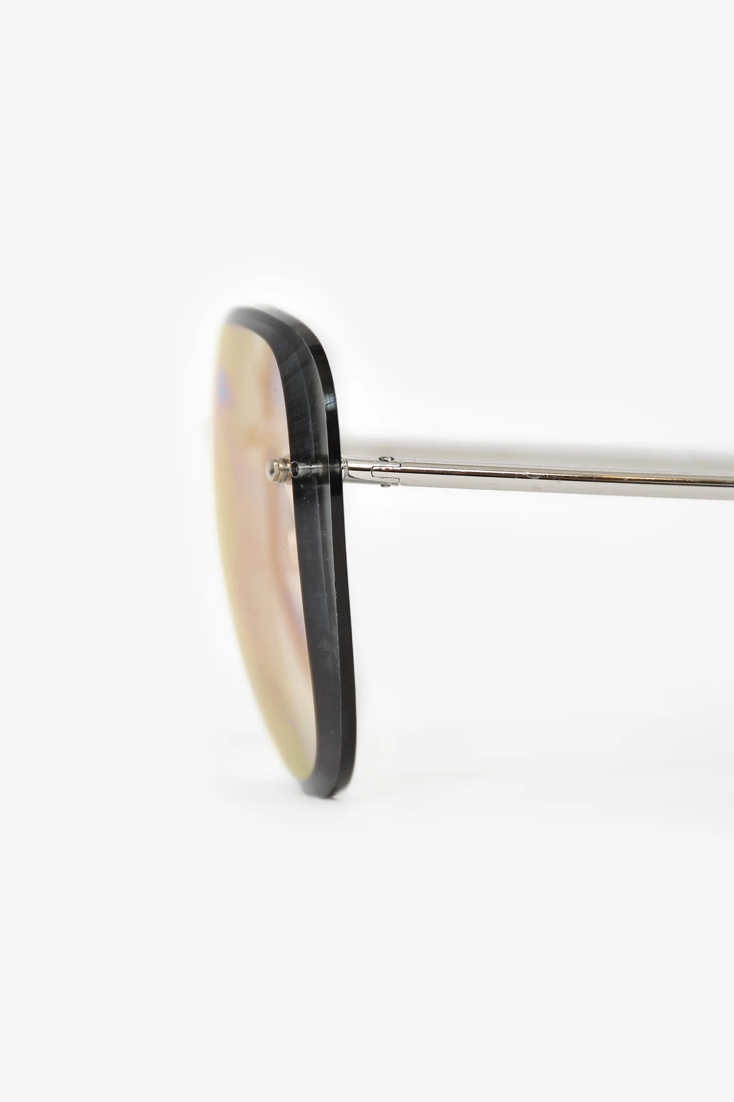 Pre-Loved Chanel™ Rimless Silver Tone 'Pilot' Sunglasses