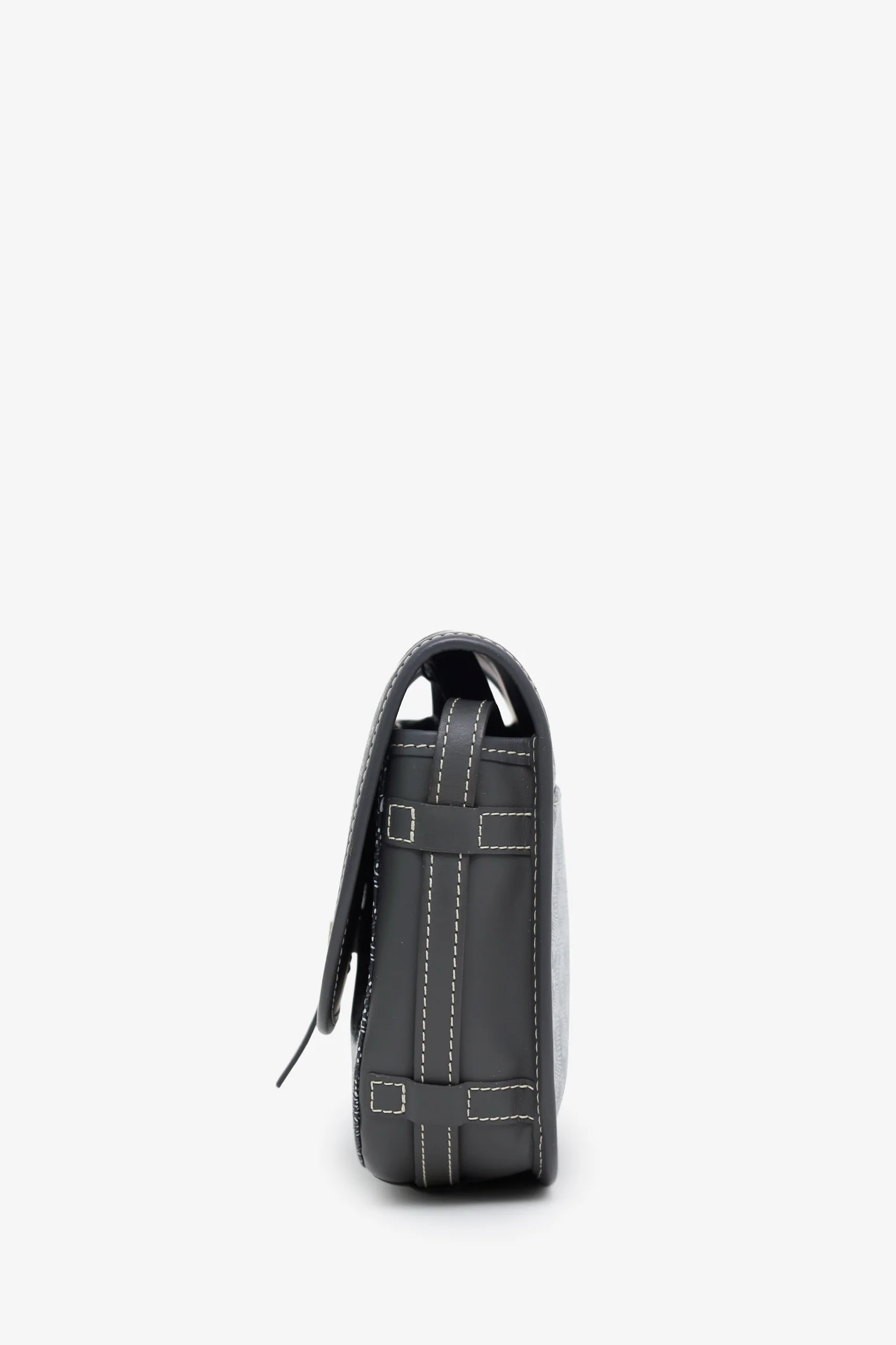 Goyard Grey Goyardine Belvedere II PM Messenger Bag