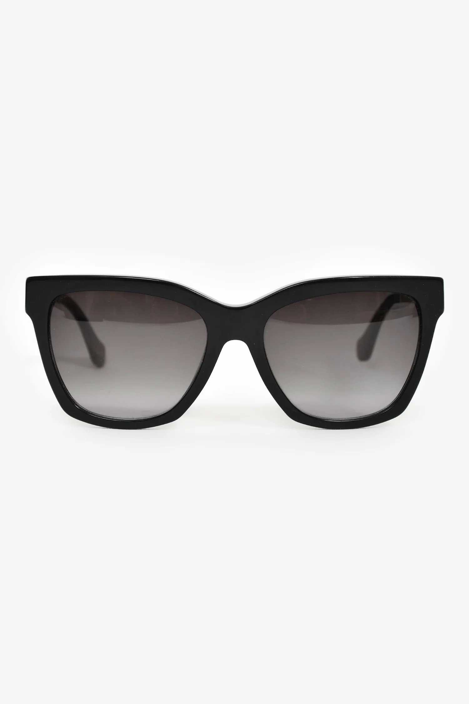 Balenciaga Black/Brown Square Frame Sunglasses