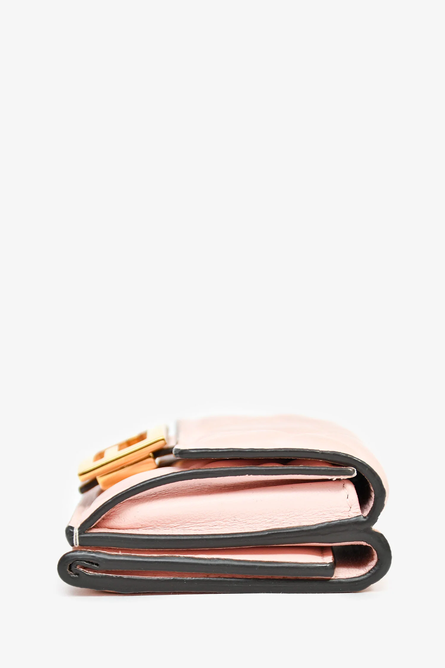 Fendi Pink FF Baguette Compact Wallet