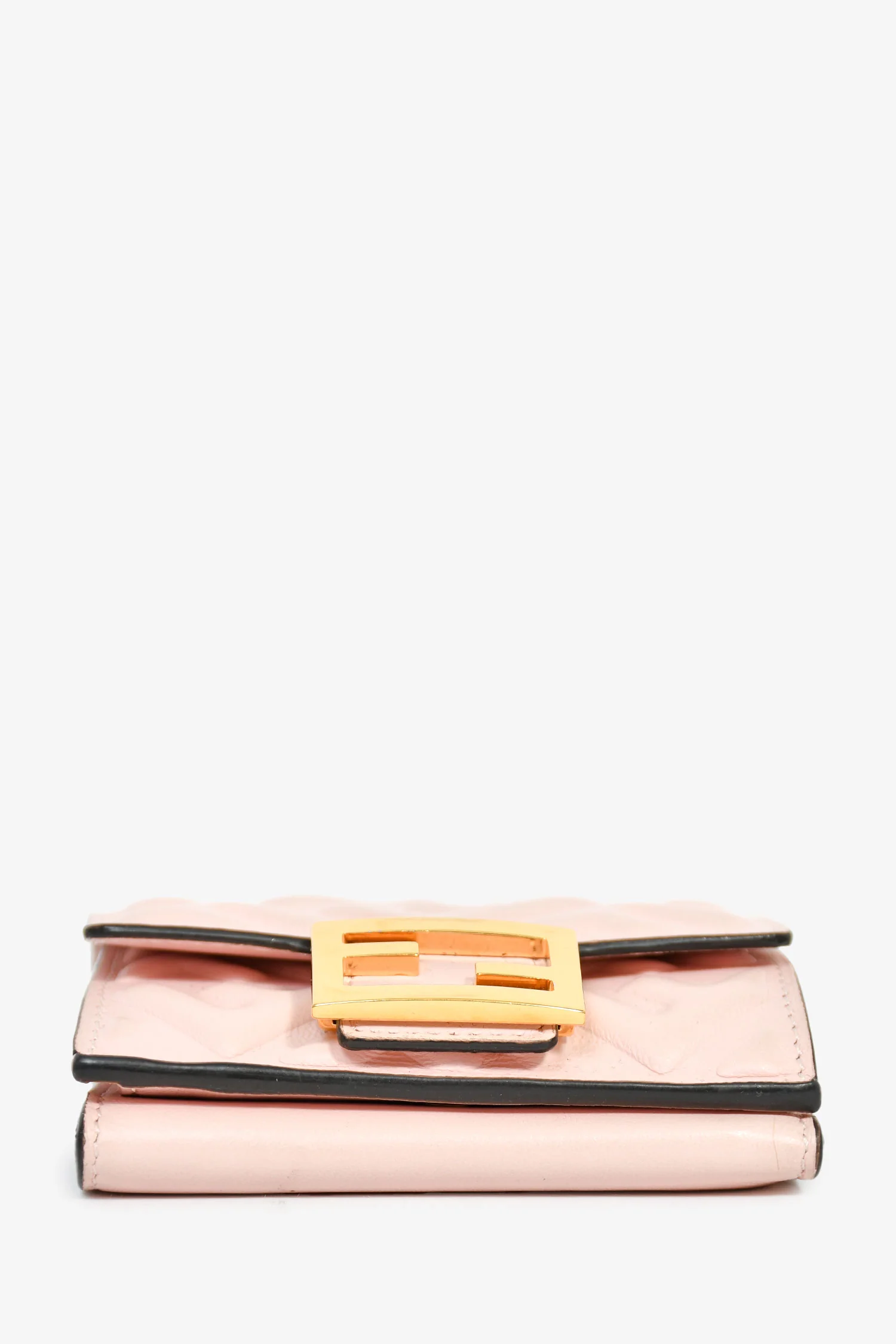 Fendi Pink FF Baguette Compact Wallet