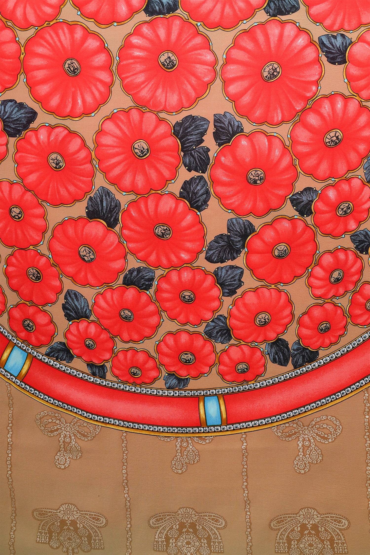 Cartier Multicolour Silk Floral Printed Scarf