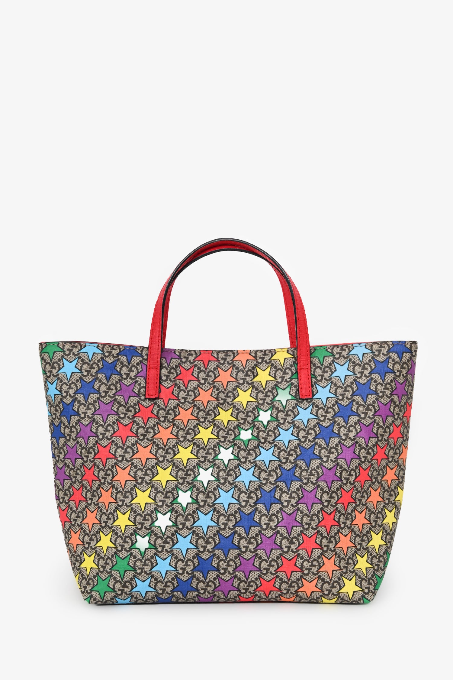 Gucci Beige Canvas GG Supreme Star Tote