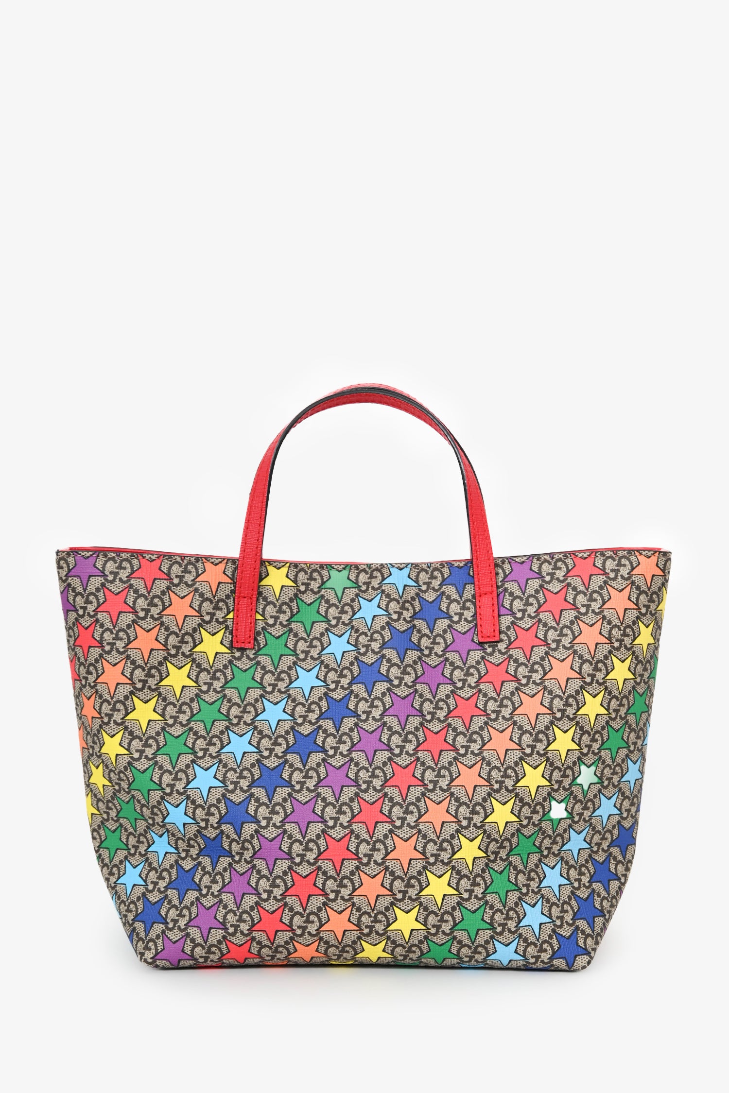 Gucci Beige Canvas GG Supreme Star Tote