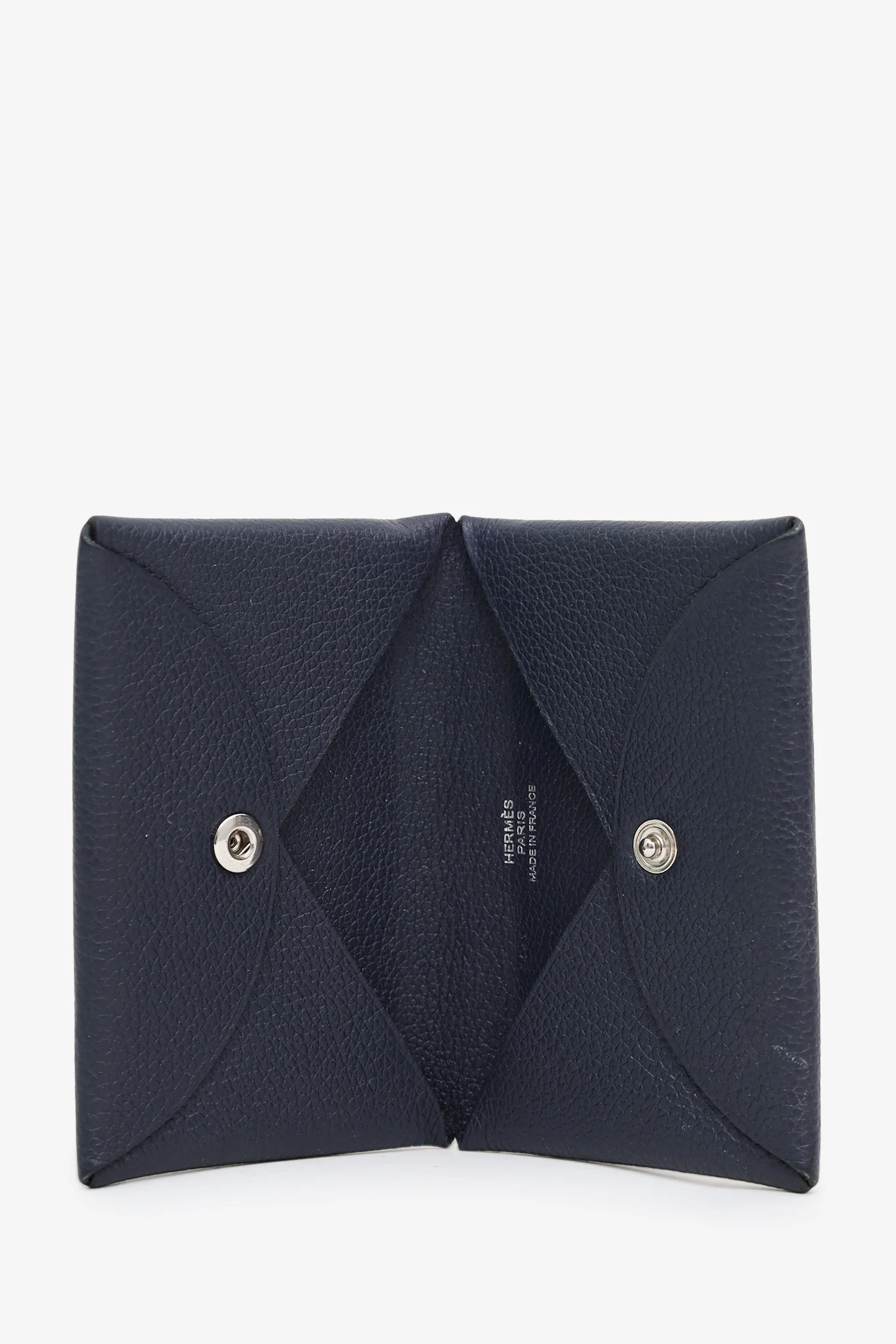 Hermès 2020 Blue Nuit Evercolour Calvi Cardholder