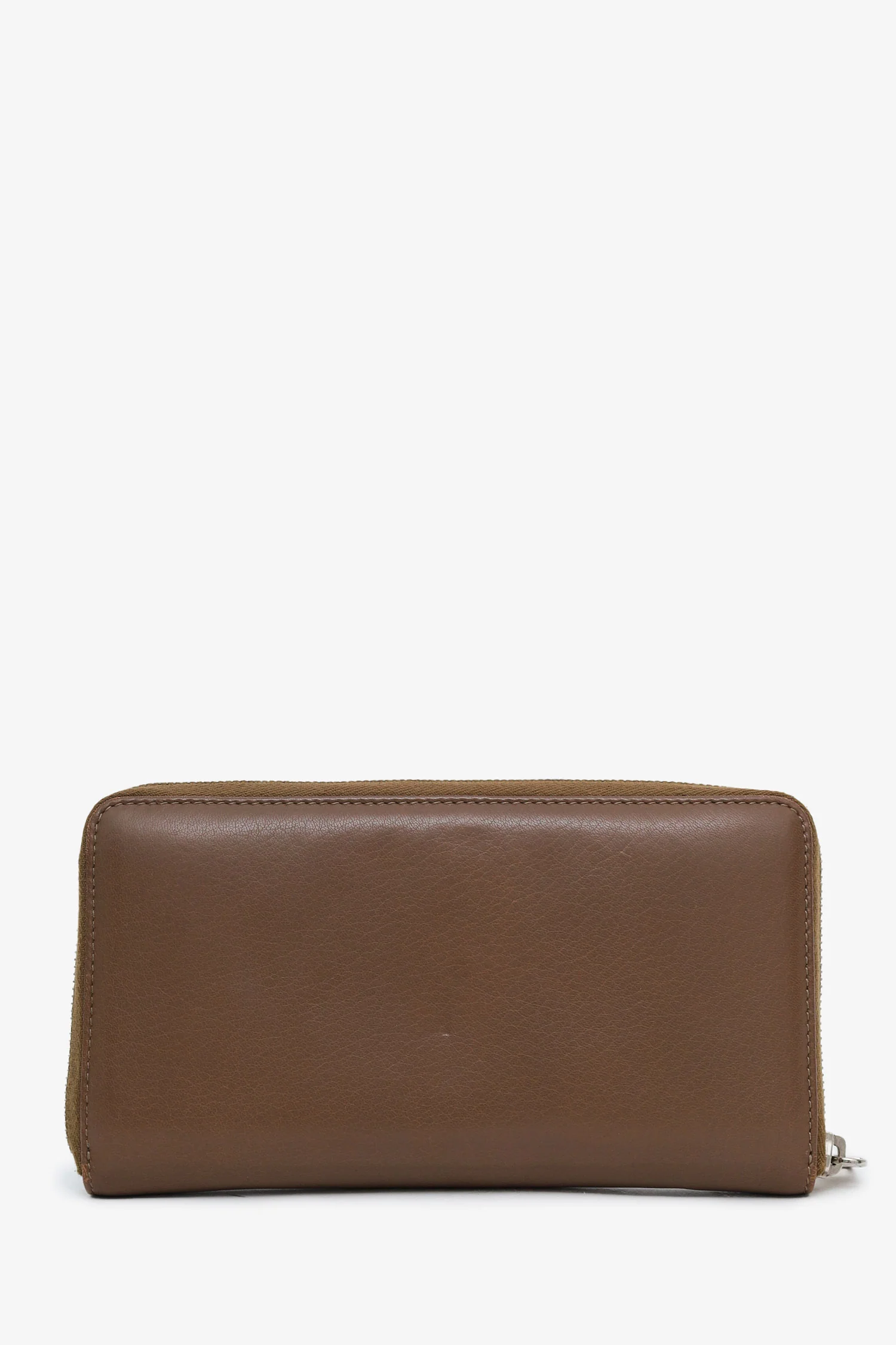 Gucci Brown Leather Interlocking G Soho Zippy Wallet