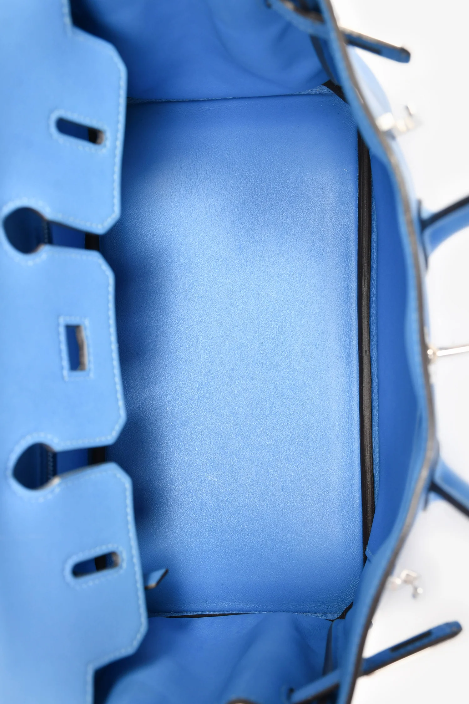 Hermès 2015 Blue Swift Leather Birkin 25