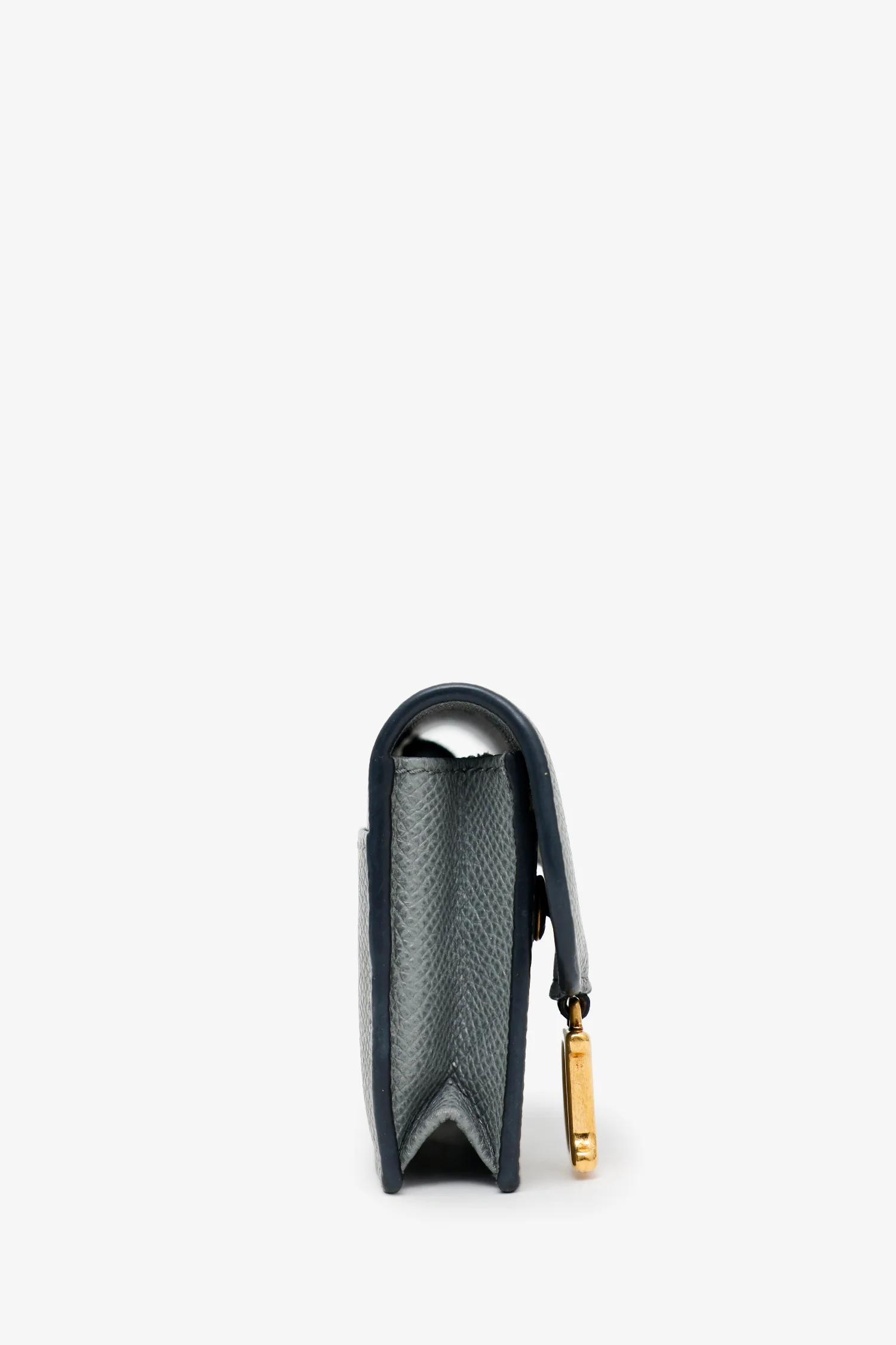 Christian Dior 2020 Grey Leather Saddle Wallet