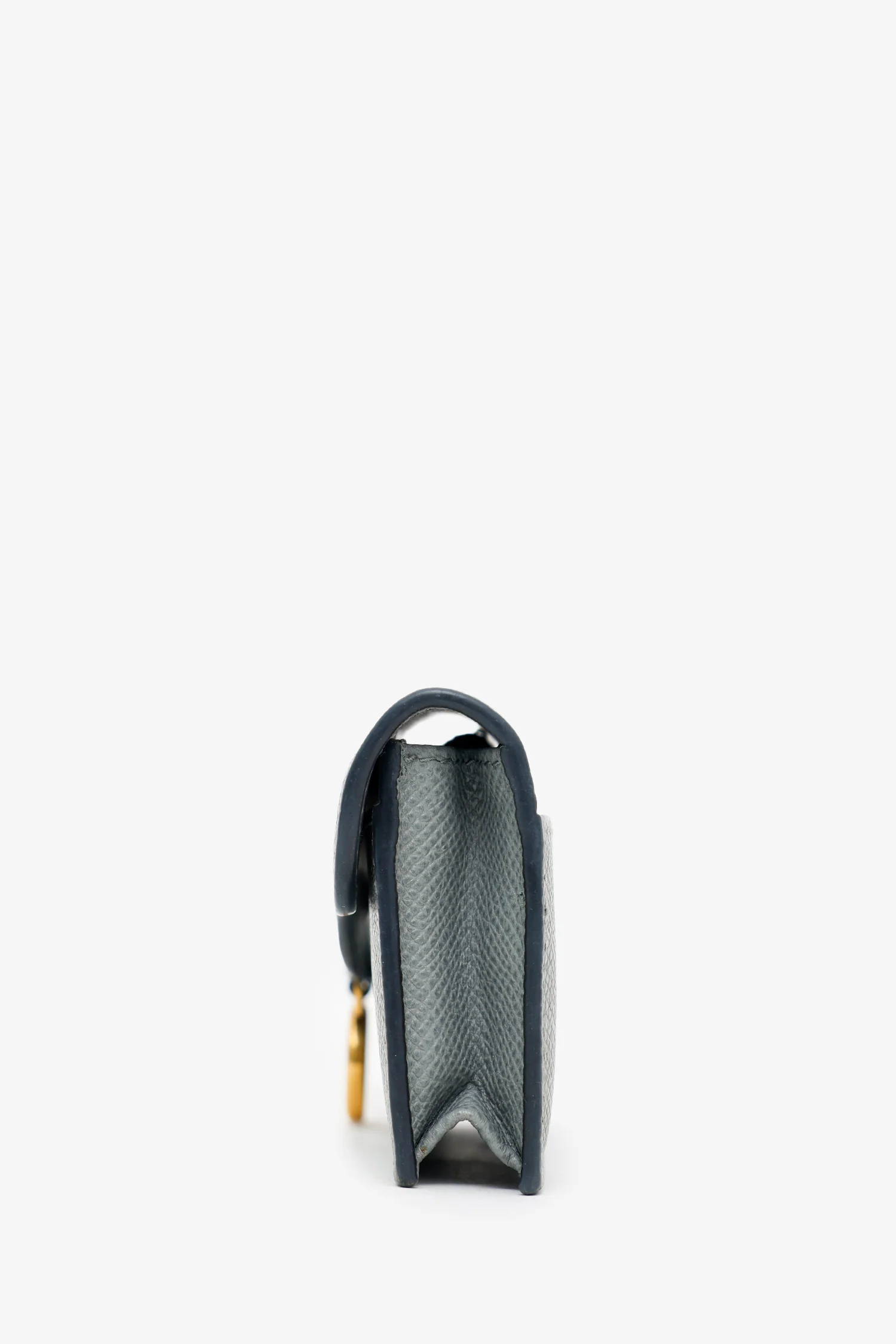 Christian Dior 2020 Grey Leather Saddle Wallet