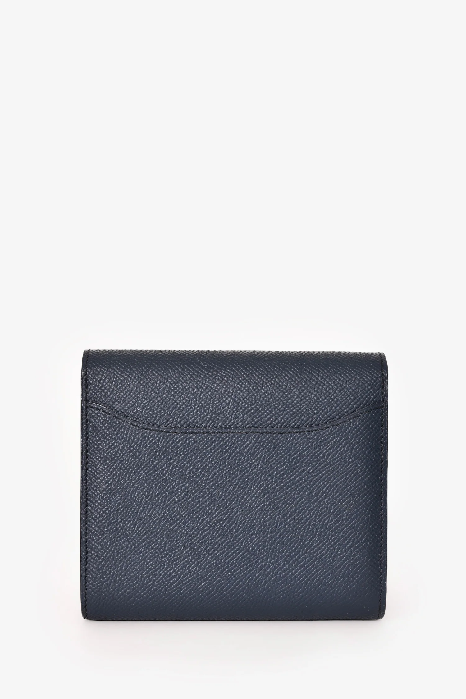Hermès 2018 Indigo Blue Epsom Constance Pasant Wallet
