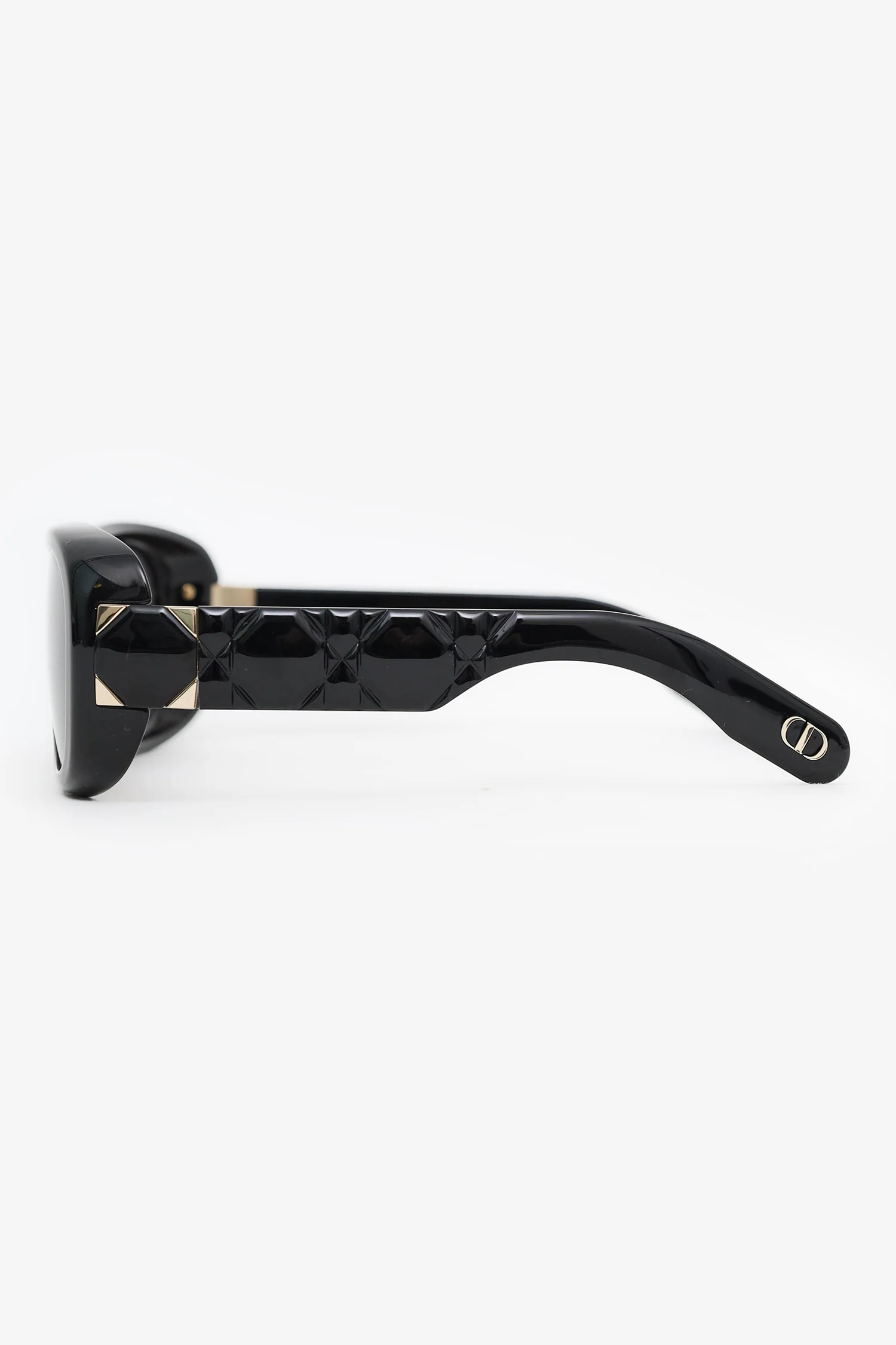 Christian Dior Black Frame Lady 95.22 Square Sunglasses