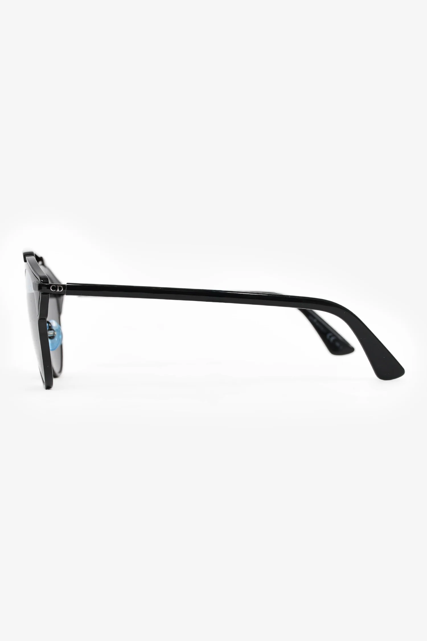 Christian Dior Black 'DiorSoReal' Sunglasses with Mirrored Lens