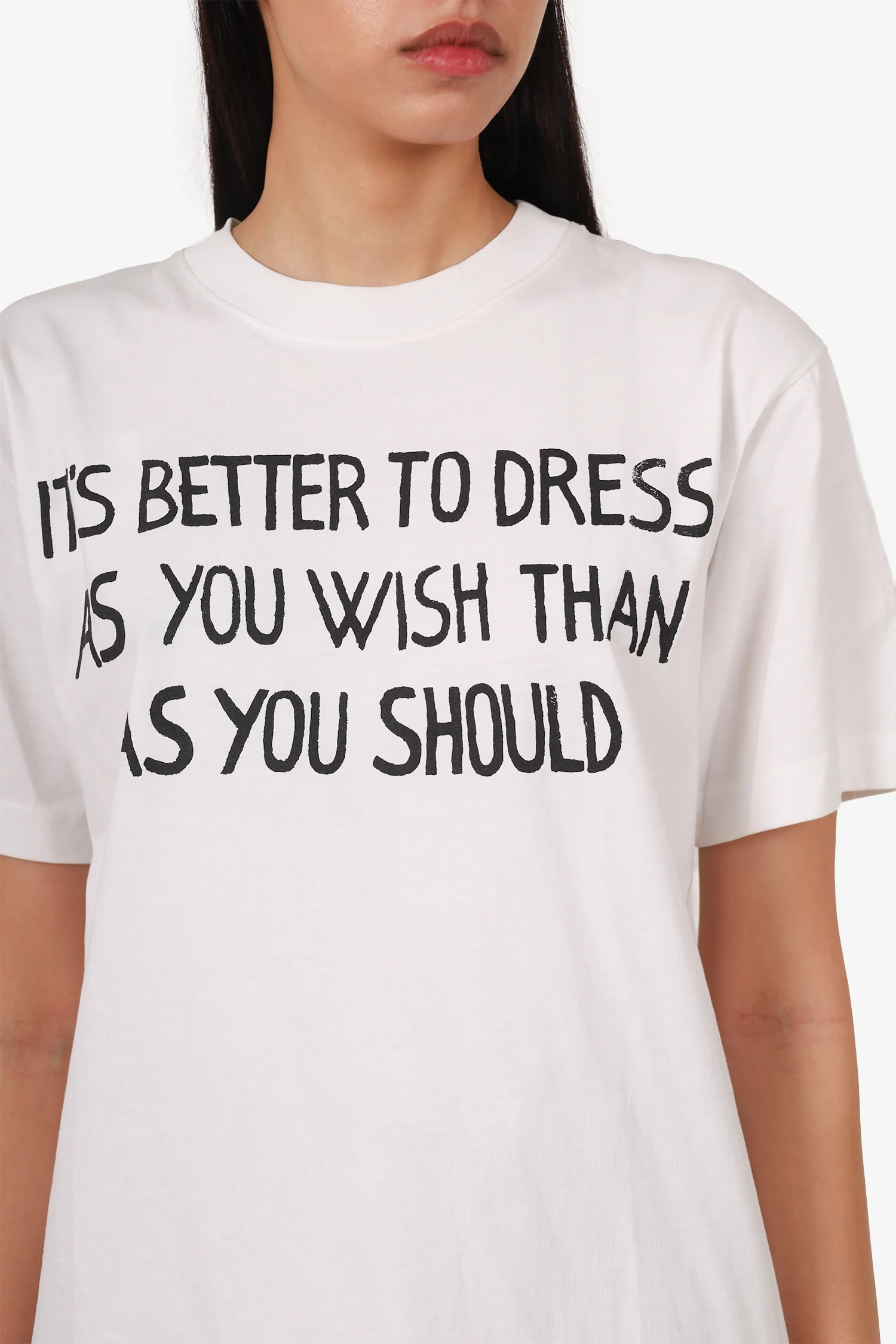 Moschino White Cotton T-Shirt Size M