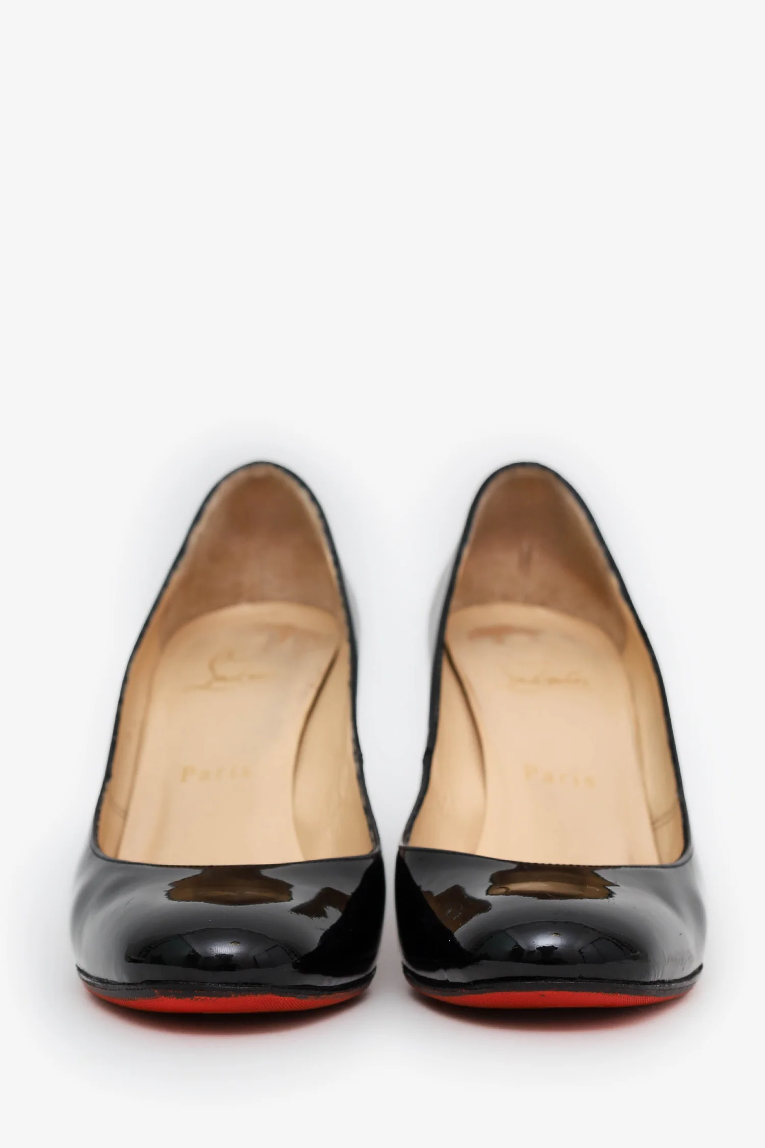 Christian Louboutin Black Patent Leather Pumps Size 36.5