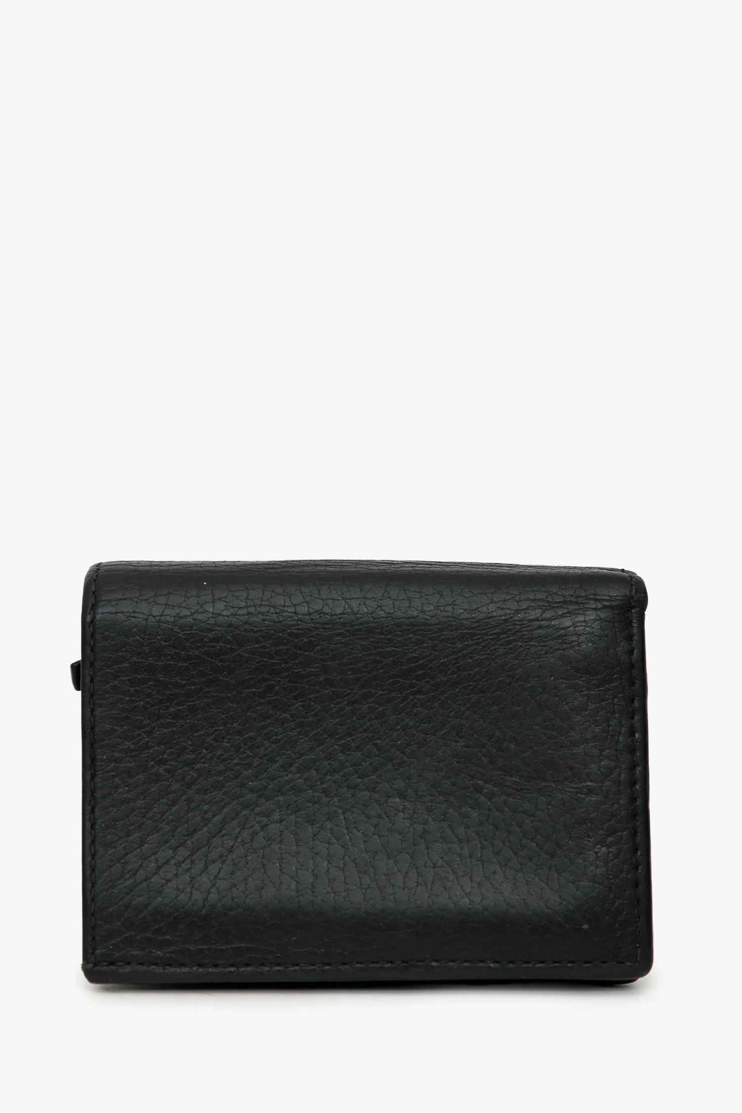 Gucci Black Grained Leather GG Marmont Bi-Fold Wallet