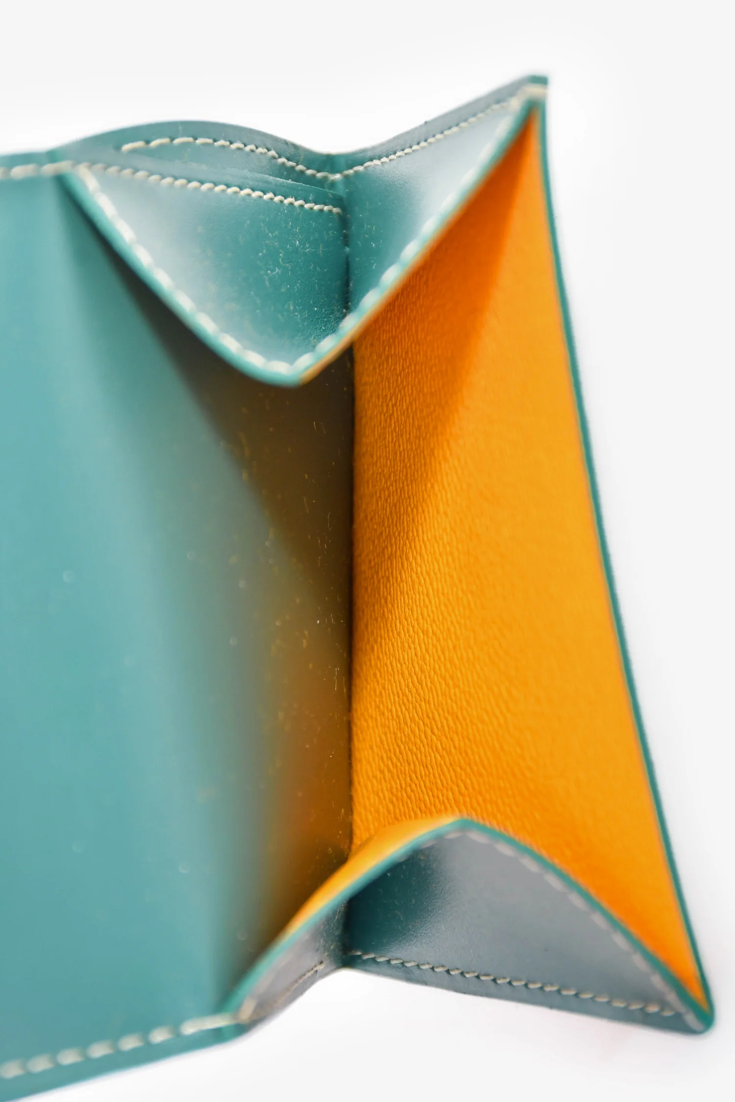 Goyard Green Coated Canvas 'Marigny' Compact Wallet