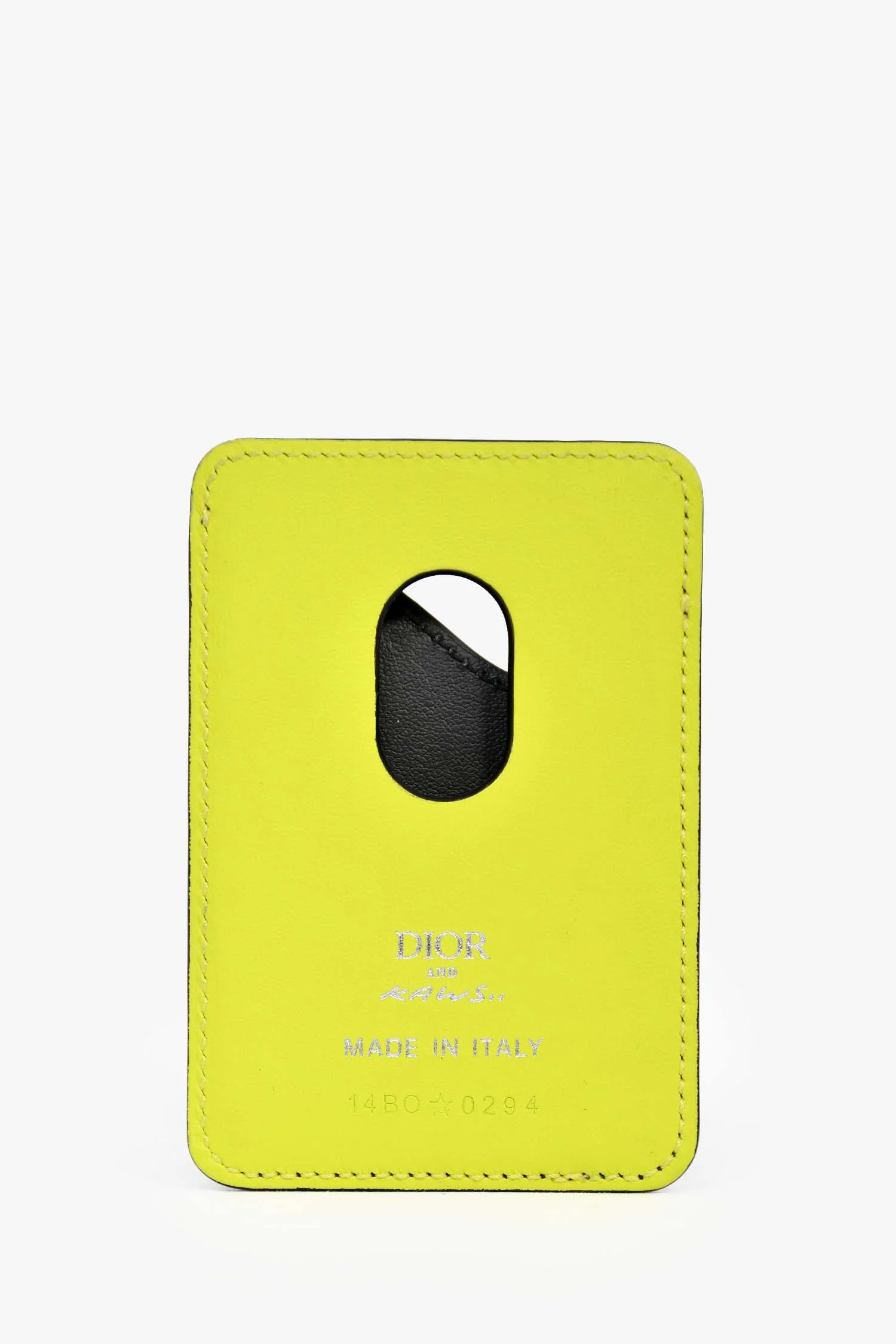 Christian Dior Black/Multicolour Leather/Magnetic Card Holder