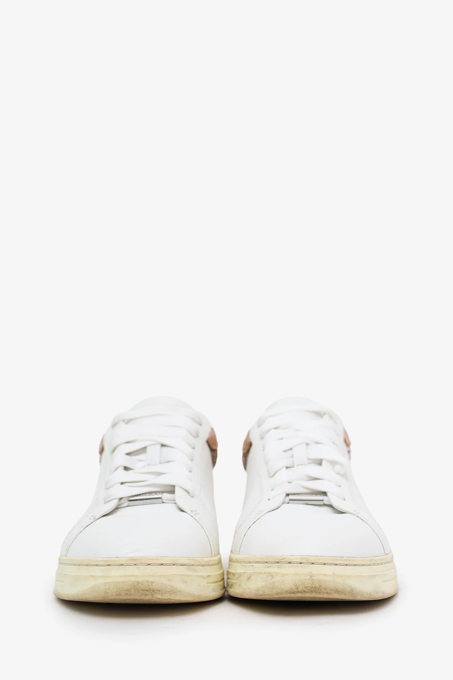 Jimmy Choo White/Glitter Chunky Sneaker Size 40