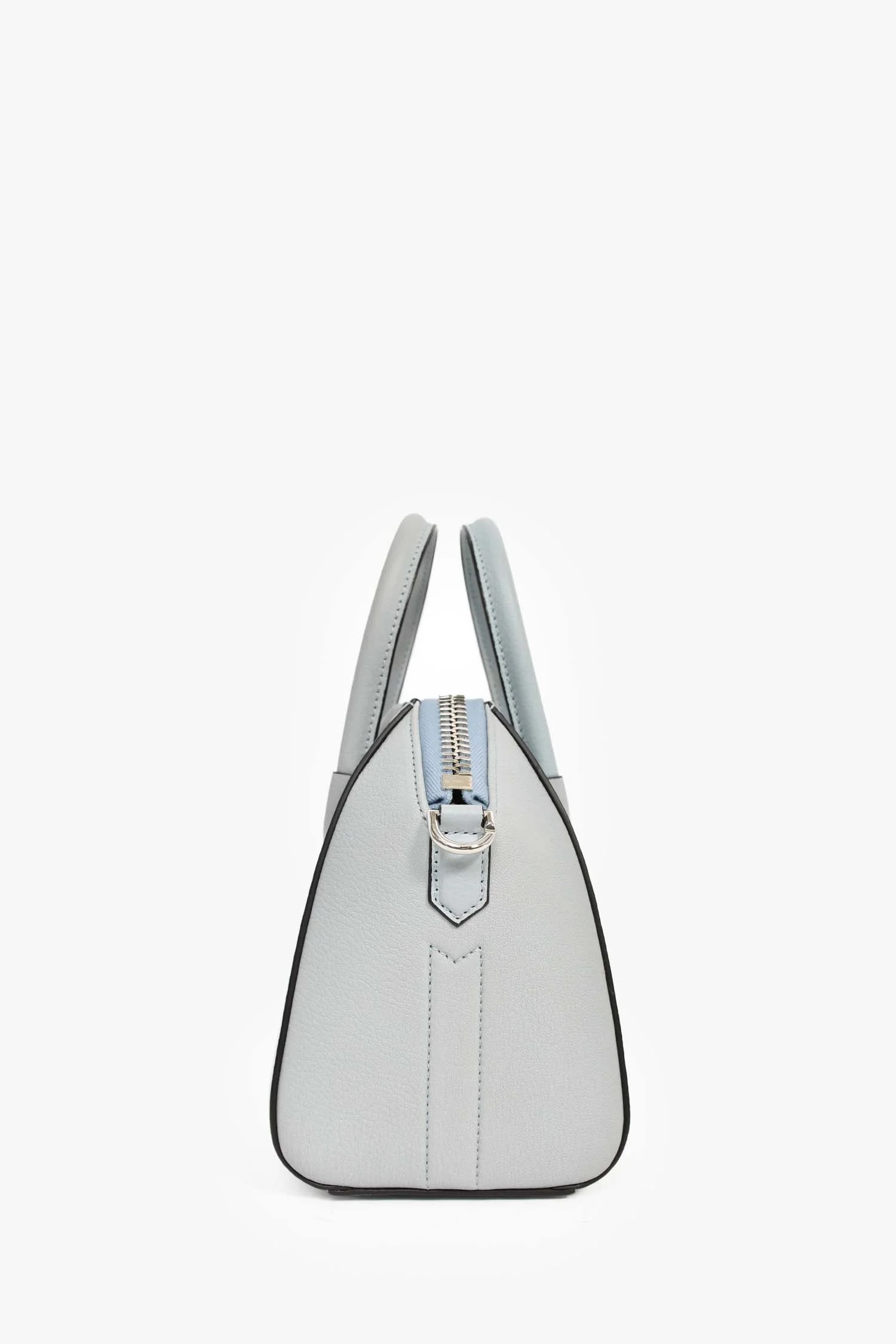 Givenchy Light Blue Leather Mini Antigona Bag With Strap