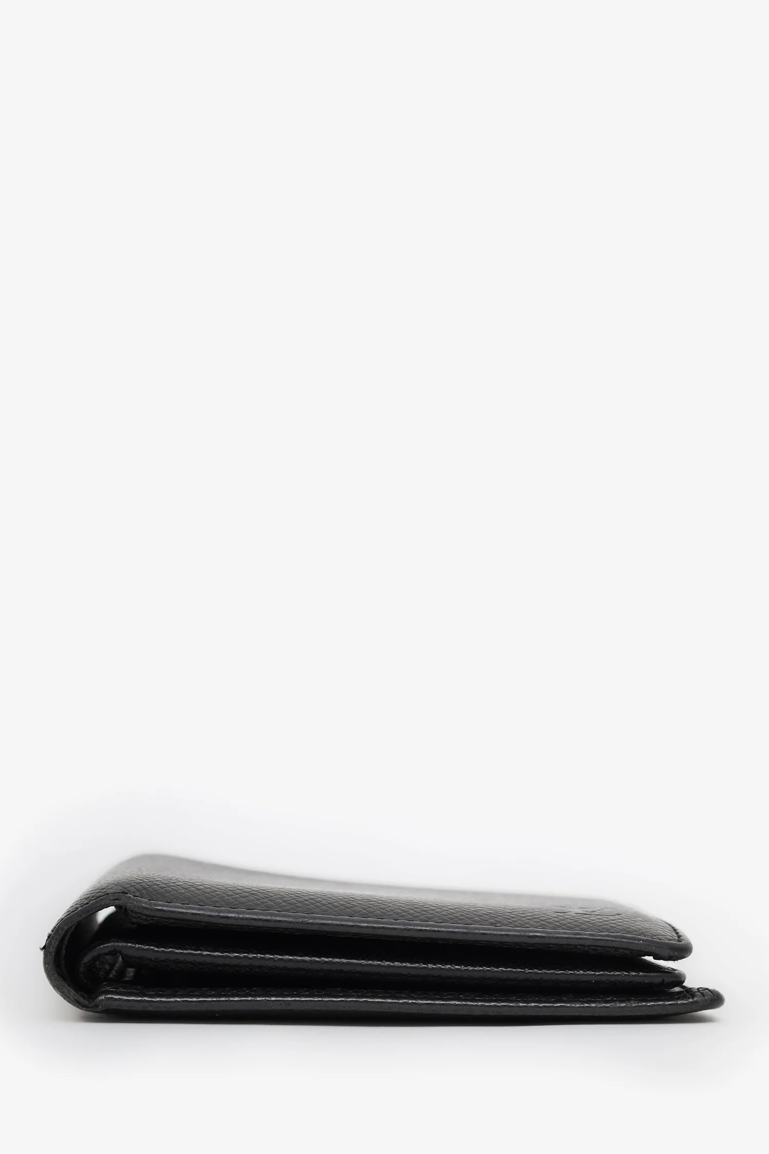 Louis Vuitton Black Leather Bi-Fold Wallet
