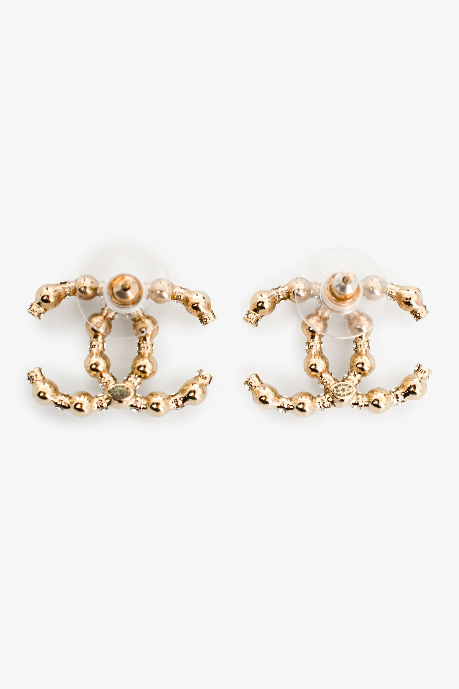 Pre-Loved Chanel™ Pearl/Rhinestone CC Stud Earrings