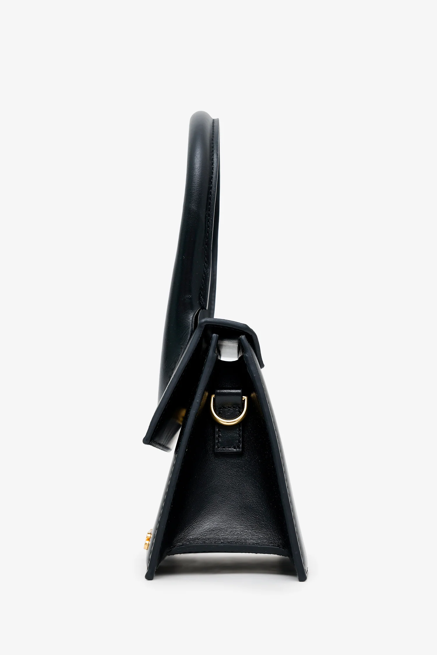 Jacquemus Black Leather 'Le Grand Chiquito' Shoulder Bag With Strap