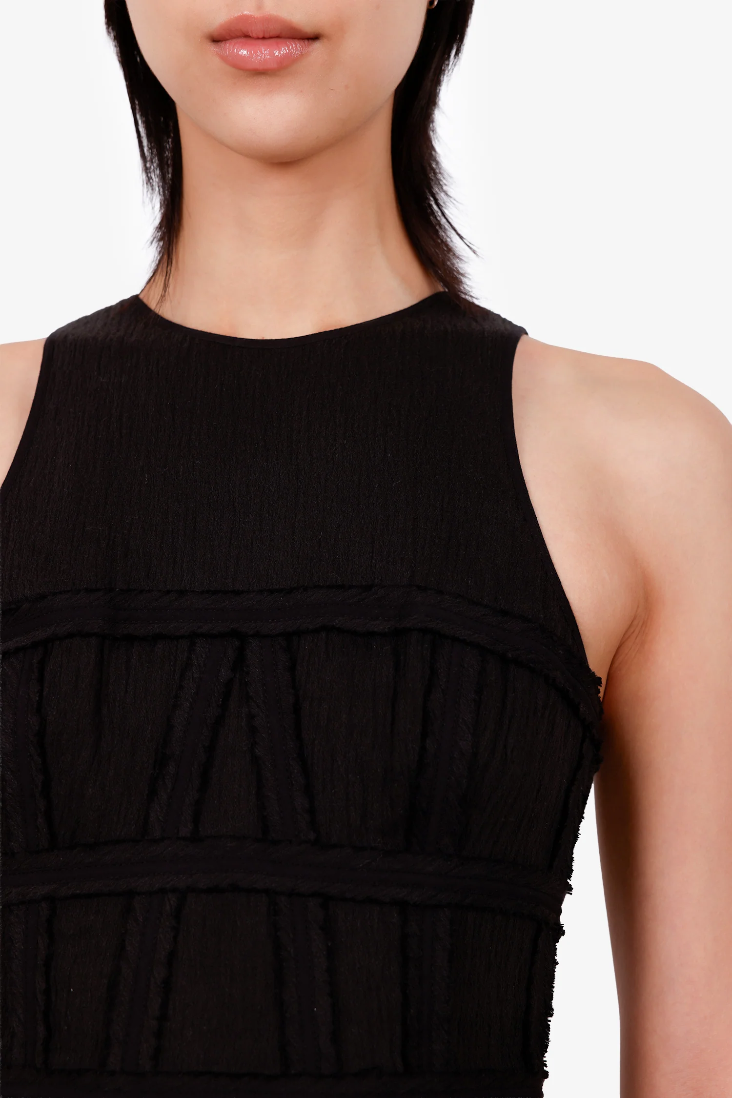 AJE Black Corset Midi Dress Size 6