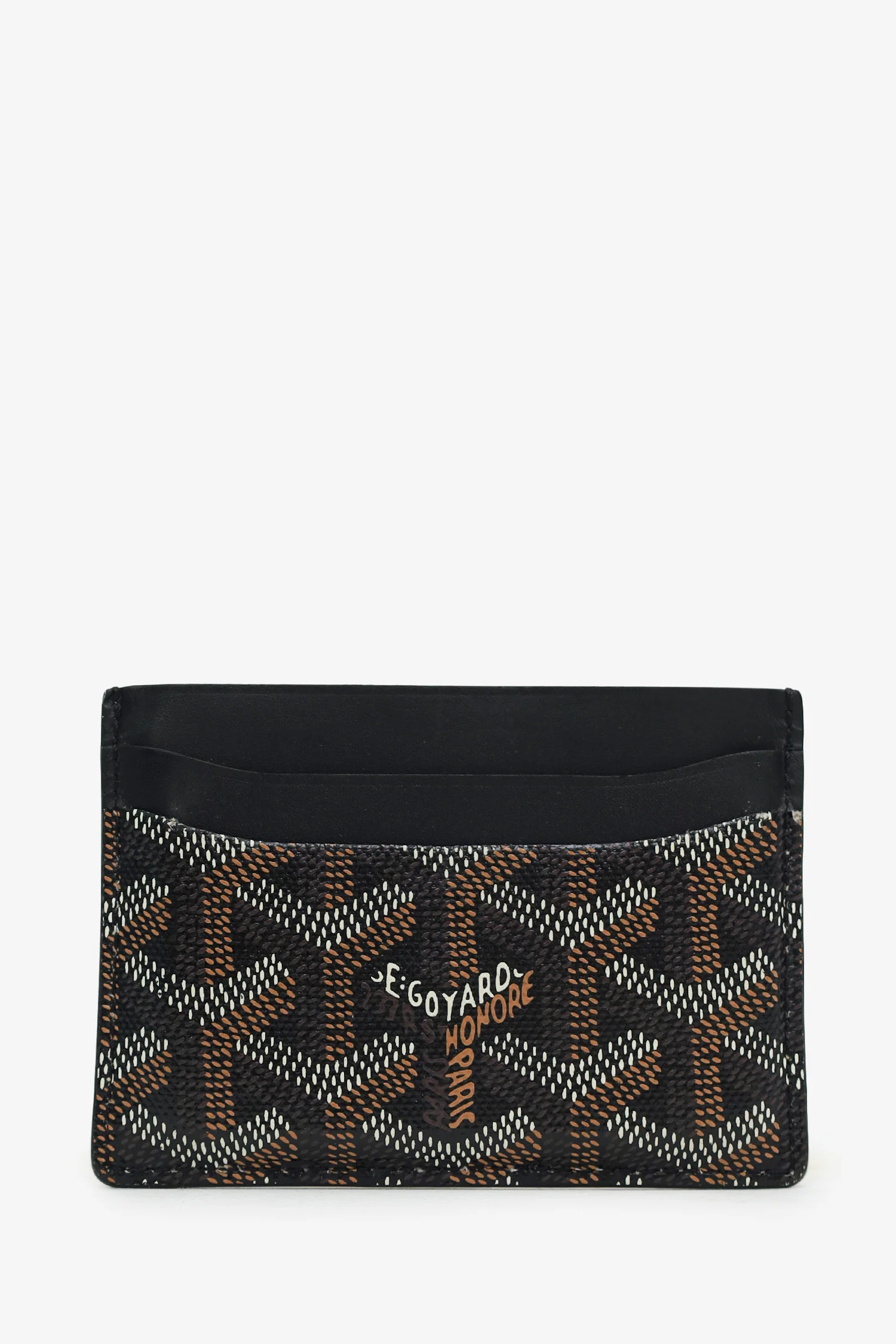 Goyard Black Goyardine Saint-Sulpice Cardholder