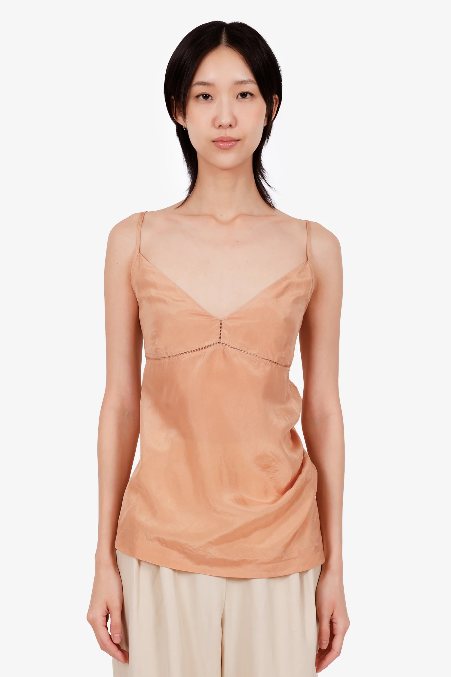 Dries Van Noten Brown Silk Camisole Size 42