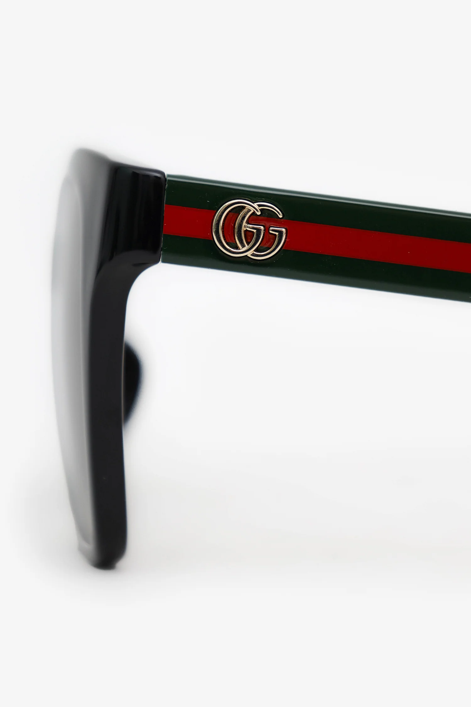 Gucci Black/Web Frame GG Sunglasses