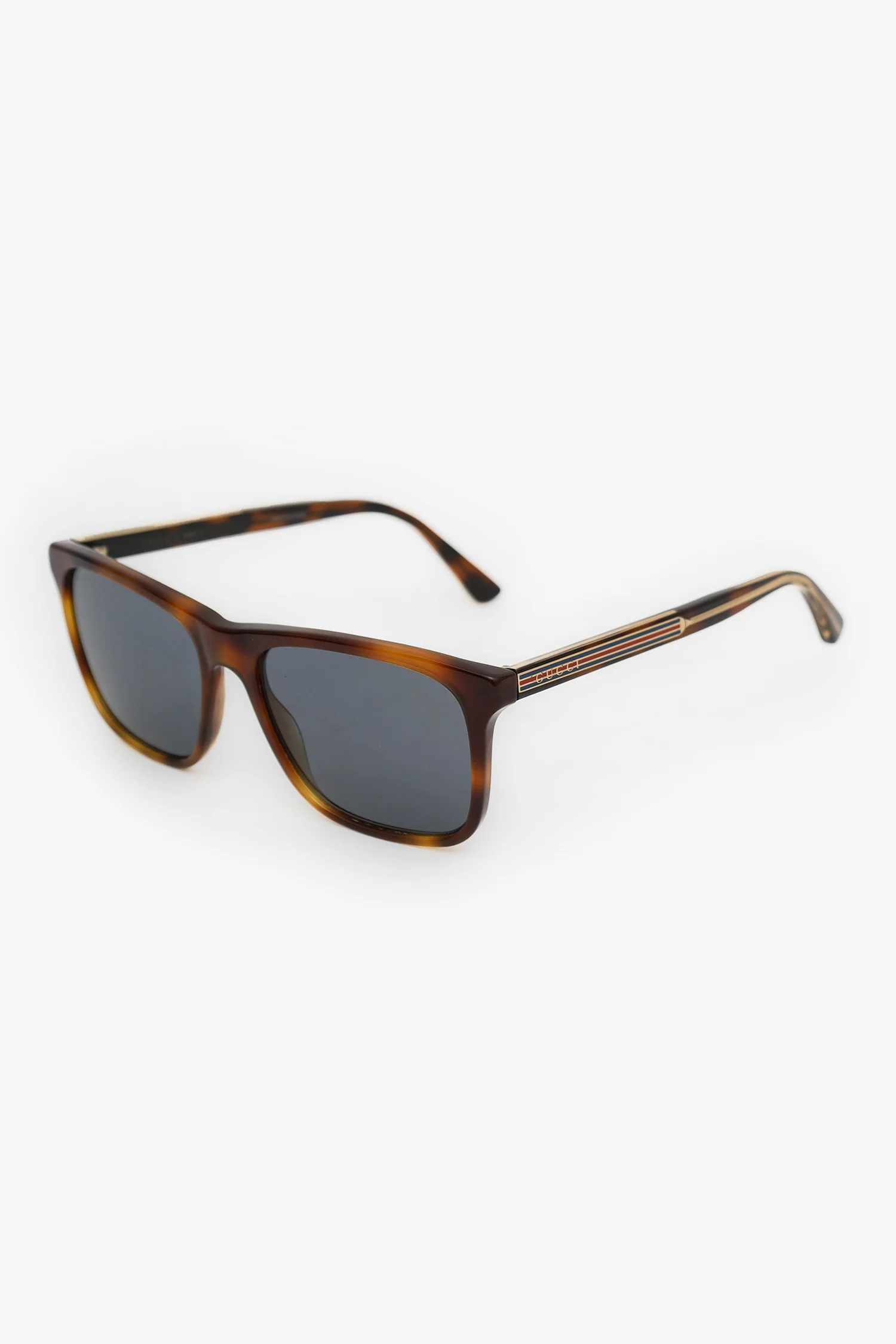 Gucci Brown Frame Web Sunglasses